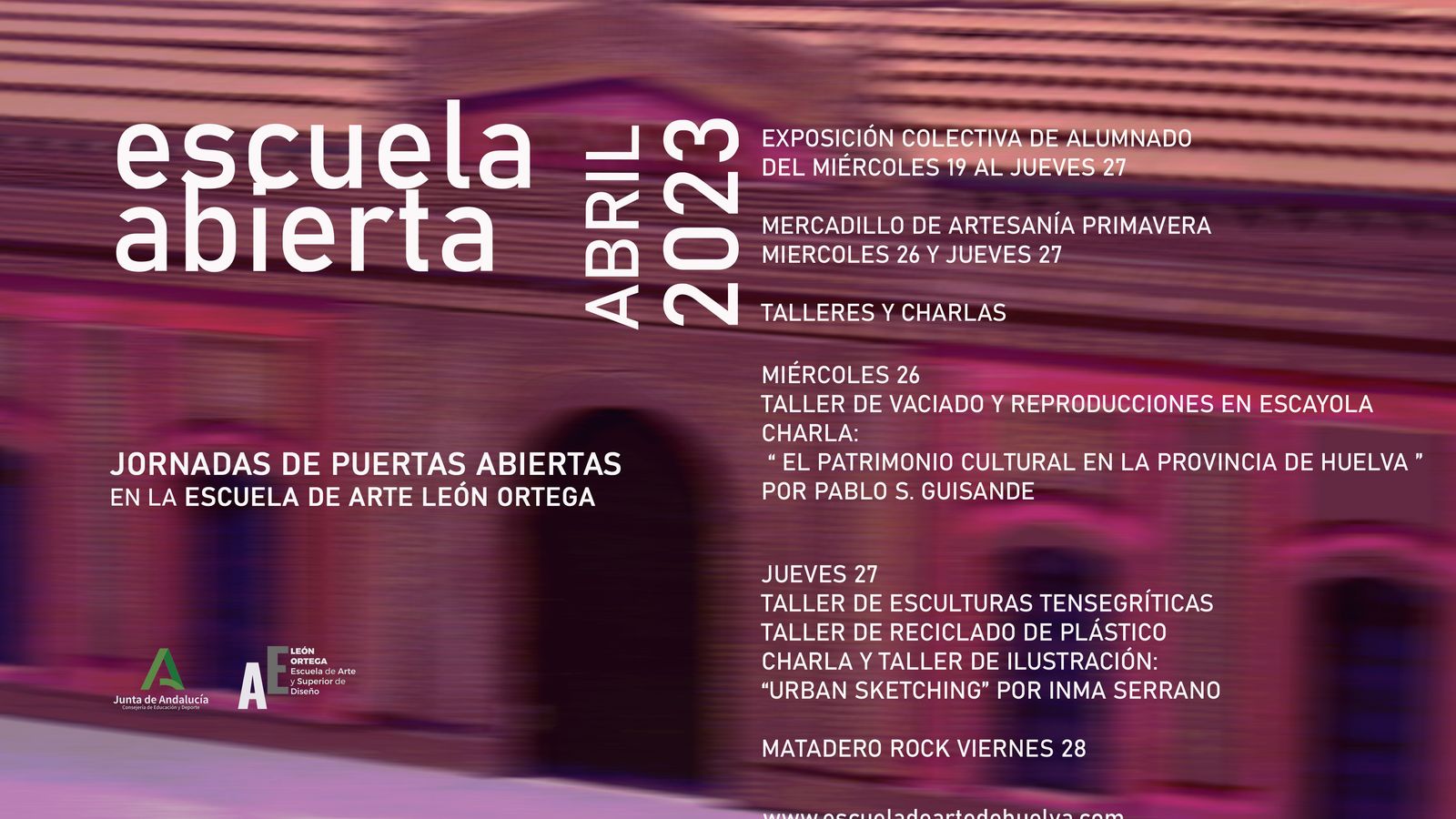 Jornada de Puertas Abiertas en la Escuela de Arte León Ortega