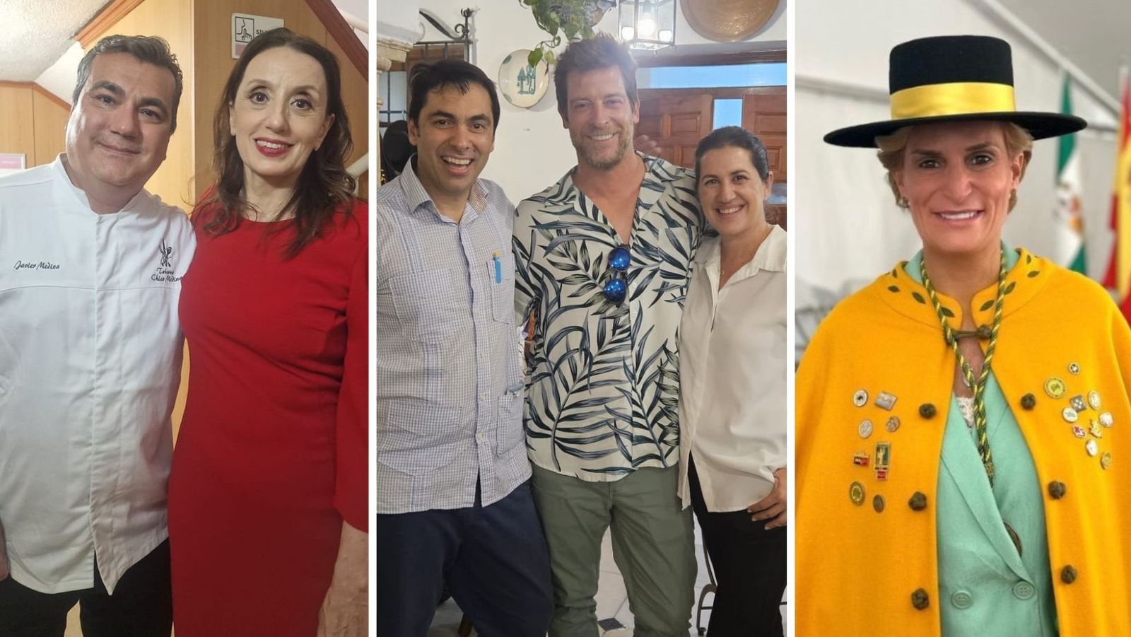 Luz Casal, Manu Baqueiro y María Zurita en su visita a Córdoba