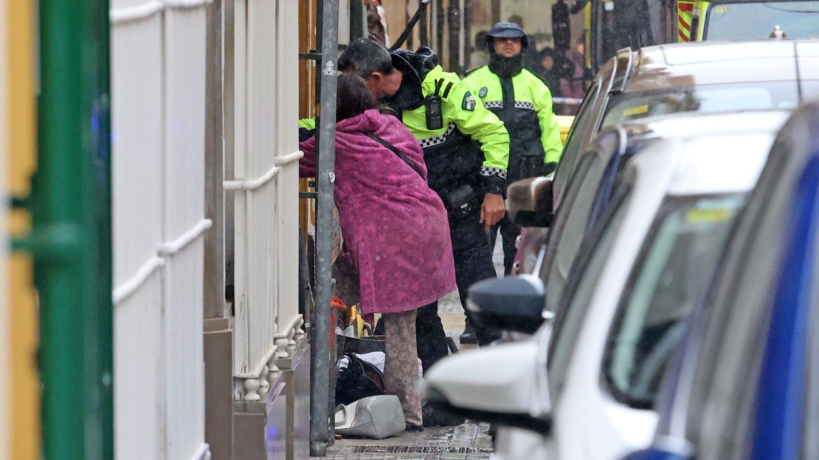 Imágenes del derrumbe en una casa okupada en Jerez