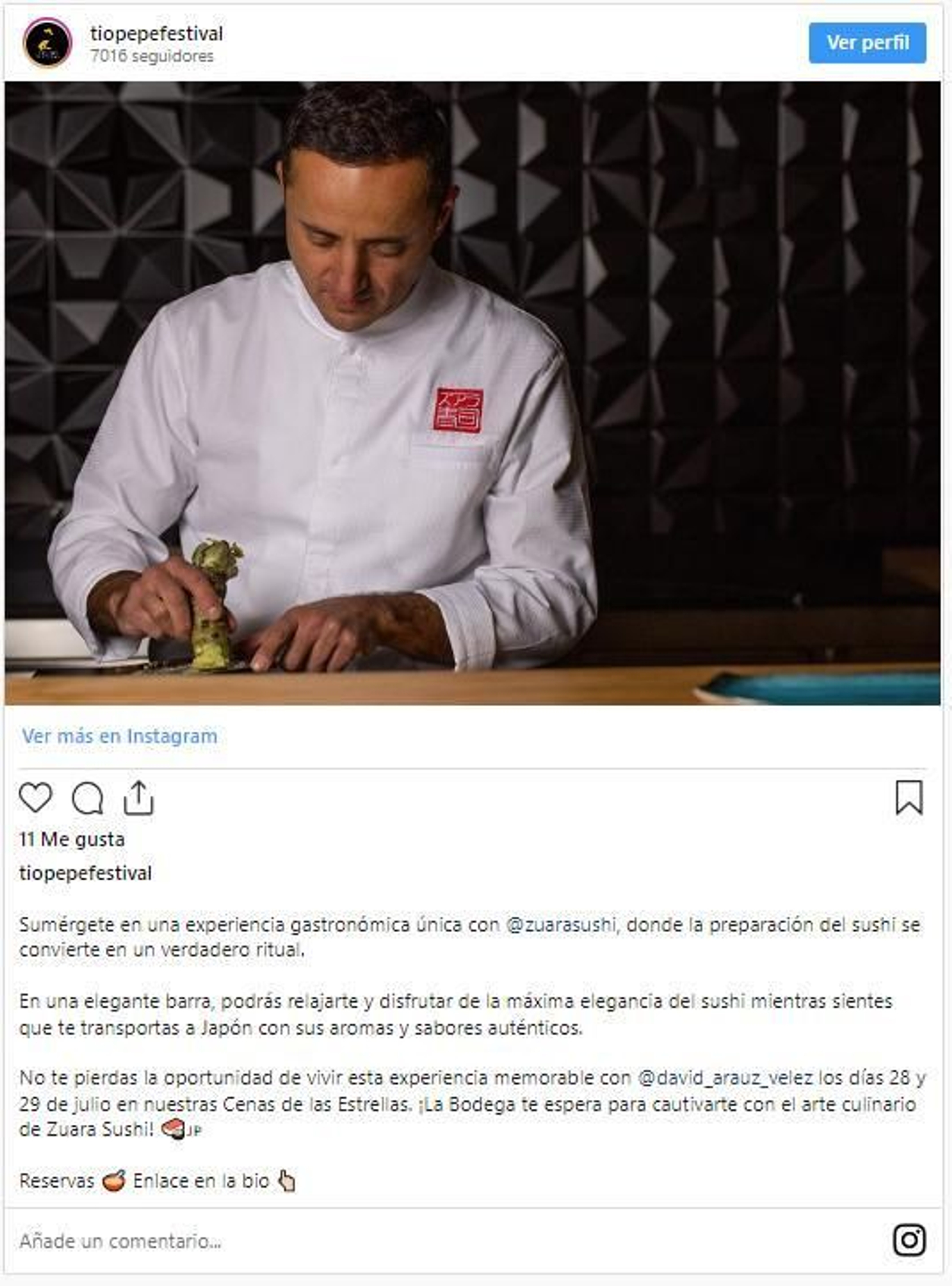 Post Tío Pepe Festival.