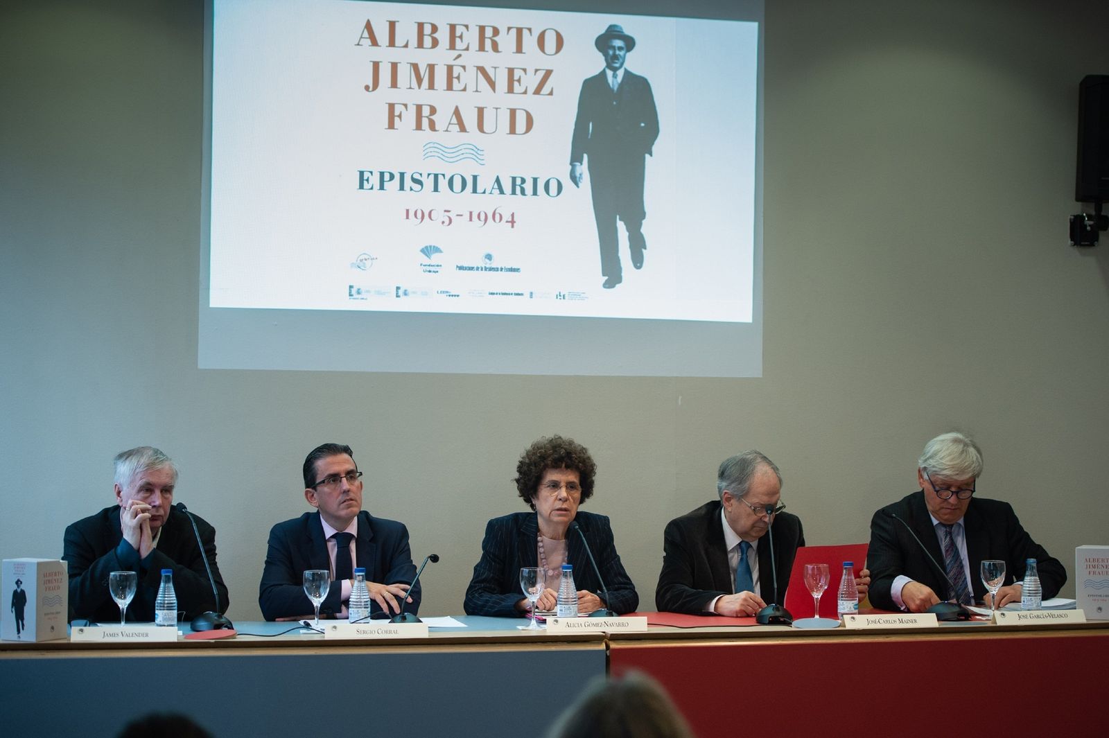 Presentación del 'Epistolario' de Jiménez Fraud, en la Residencia de Estudiantes.