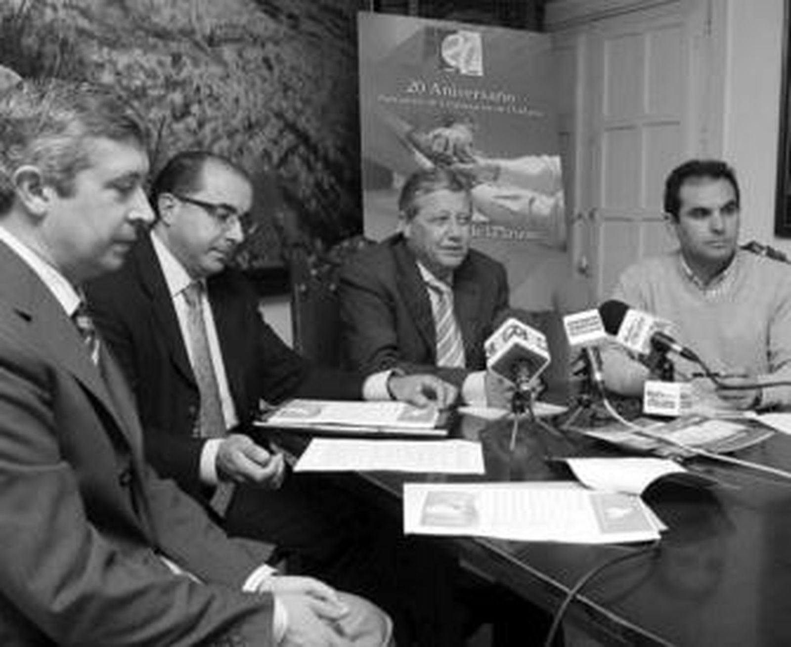 De izquierda a derecha, José Antonio Delgado, José María Ortega, Ernesto Marín y Nicolás Rodríguez.