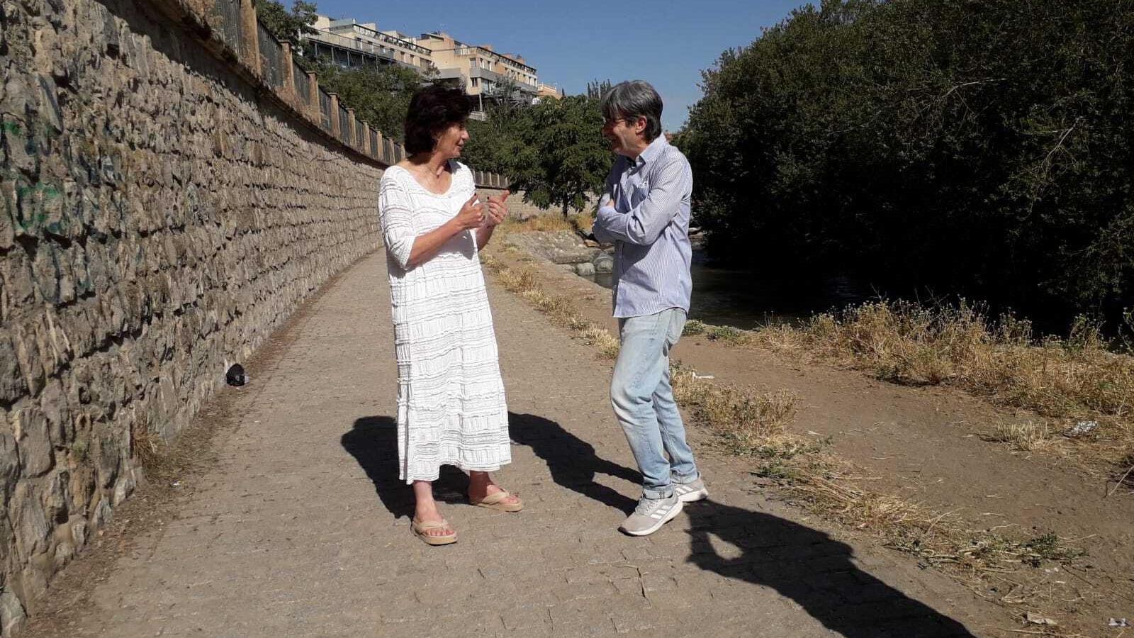 Los concejales de UP Elisa Cabrerizo y Antonio Cambril