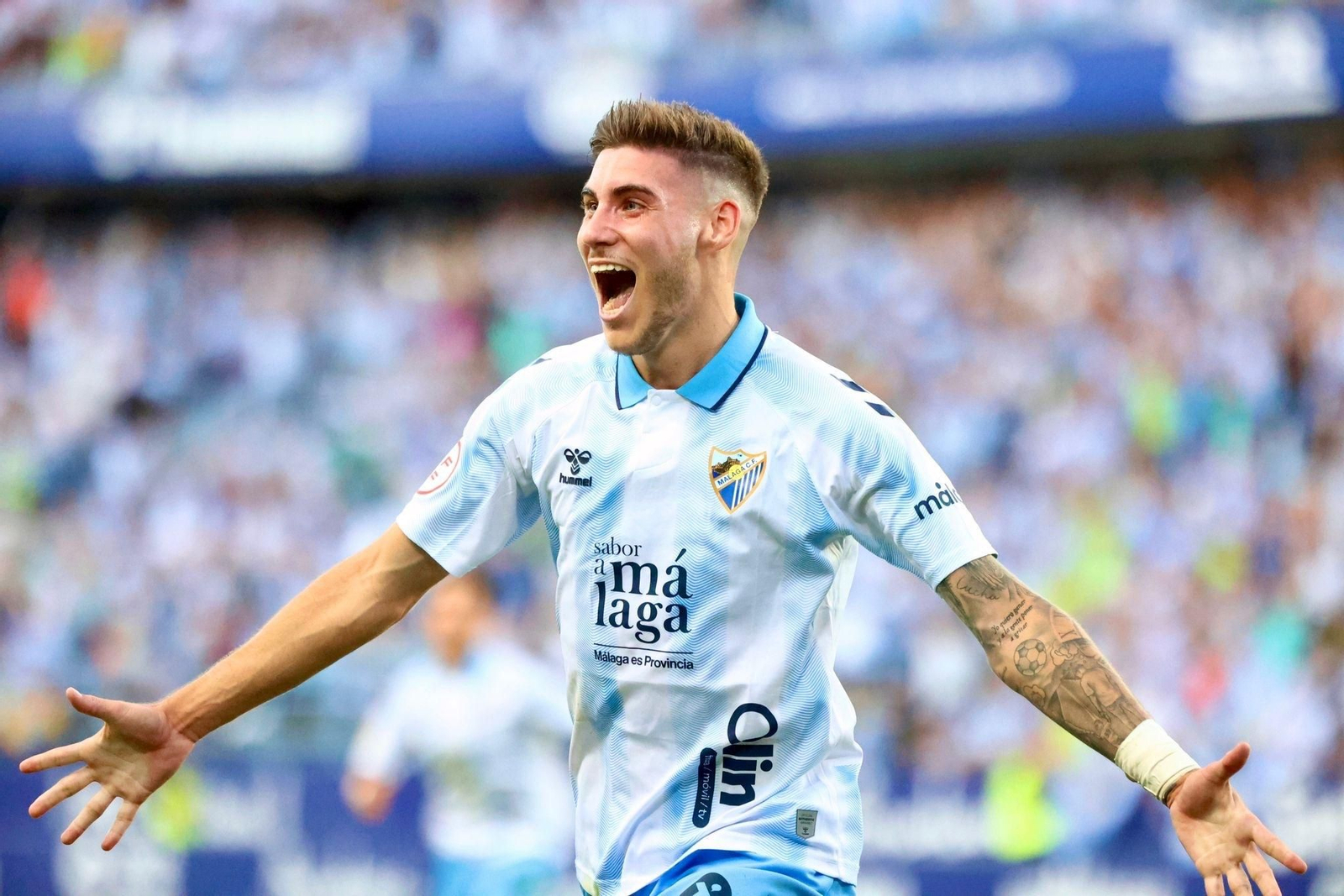 La ida de la final entre Málaga CF y Nàstic, en fotos