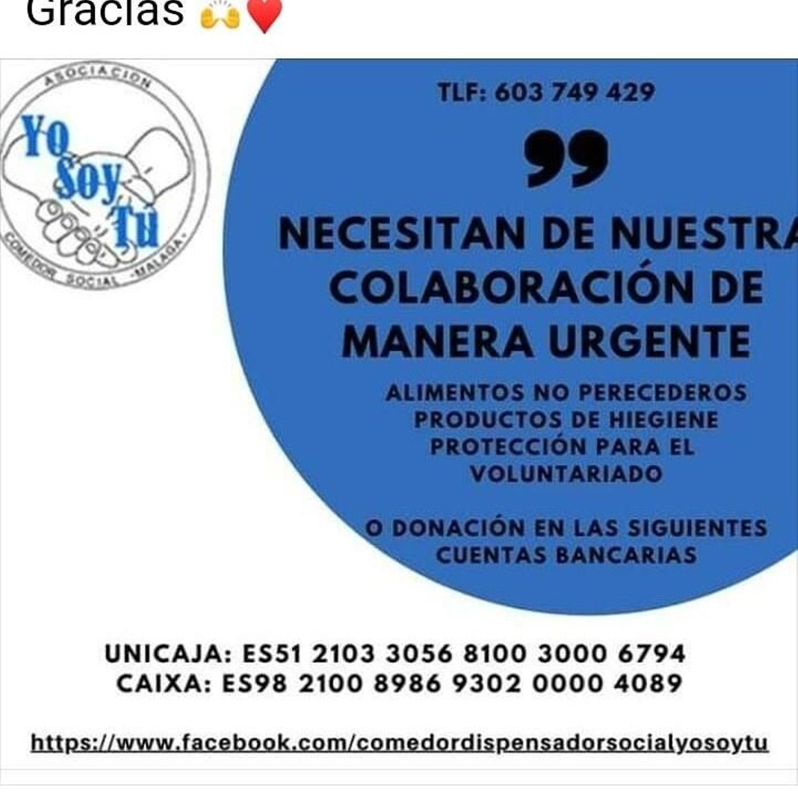 Campaña de donación.