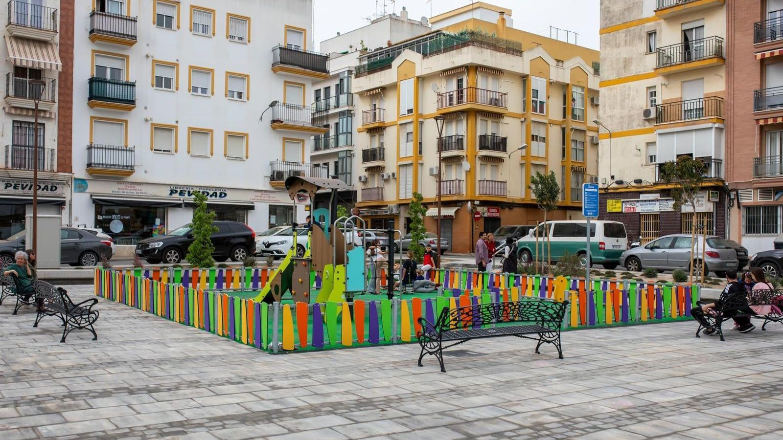 Parque de la plaza de Viaplana.