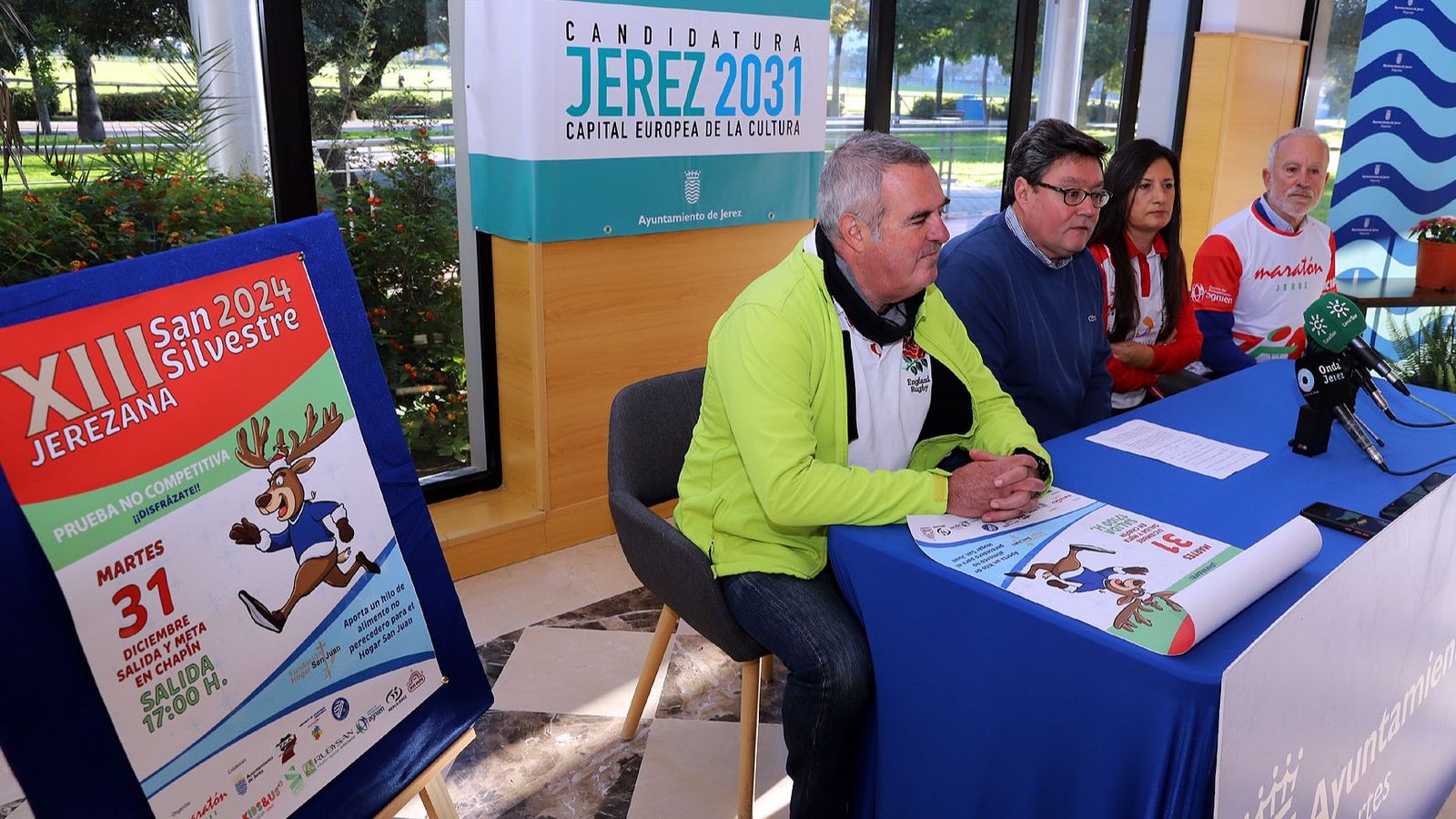 Un momento de la presentación de la San Silvestre 'Maratón Jerez'.