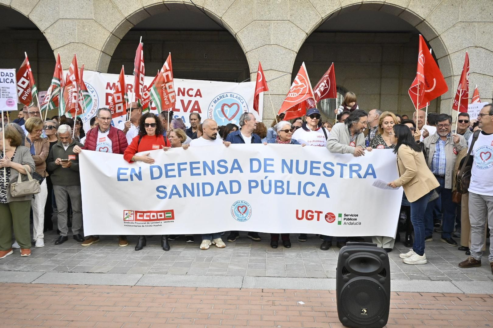 Imágenes de la concentración por una sanidad pública