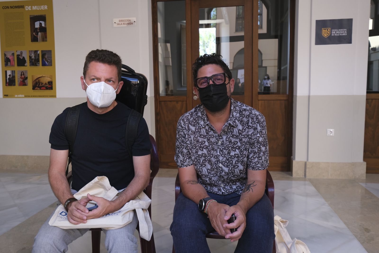 Recibimiento a los alumnos del Festival de Música Renacentista y Barroca de Vélez Blanco.