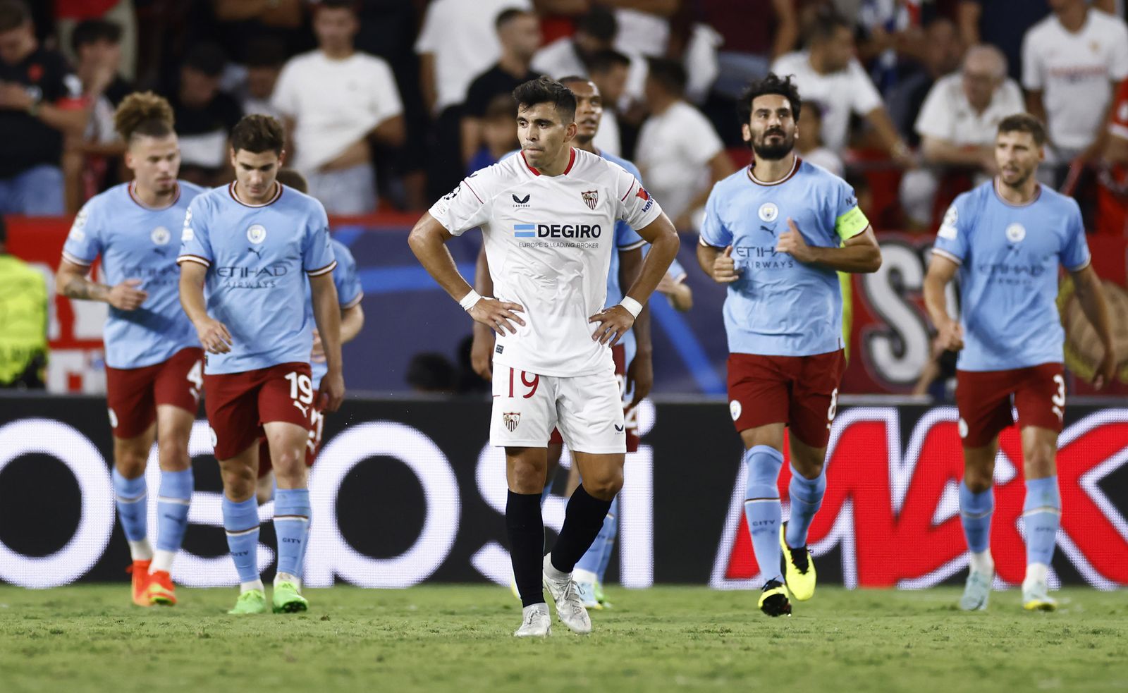 Las imágenes del Sevilla fc- Manchester City fc
