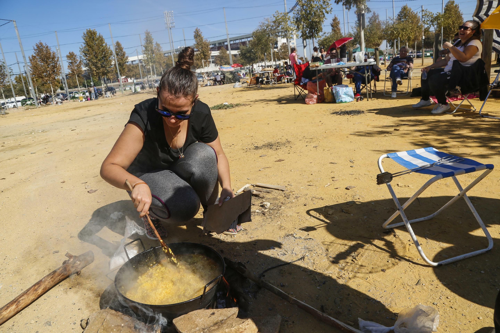 Celebración de un perol en El Arenal.