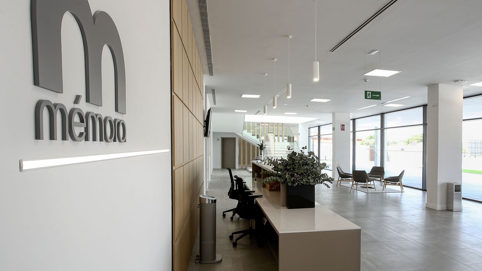 Recepción del tanatorio.