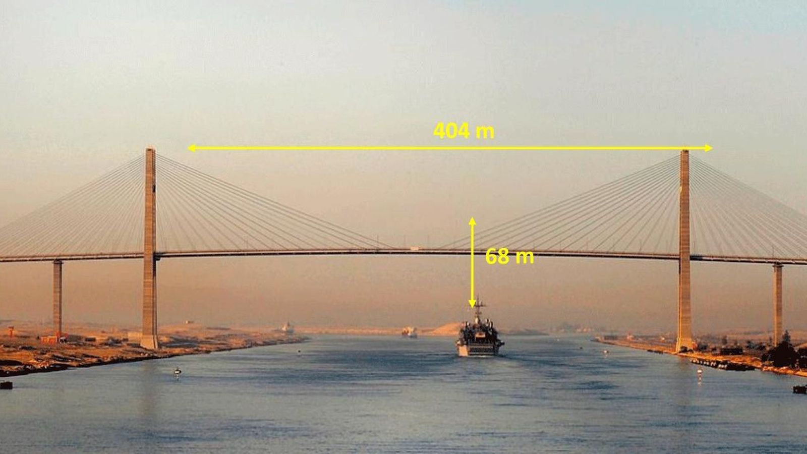 Proyecto del puente del Canal de Suez