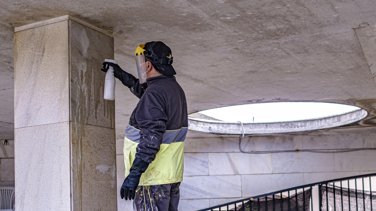 Las imágenes de las obras en el Baluarte de Candelaria de Cádiz