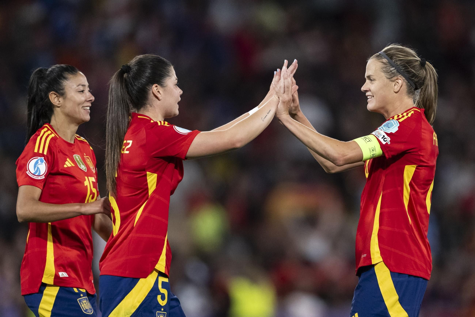 Las fotos del Italia - España de la Eurocopa femenina