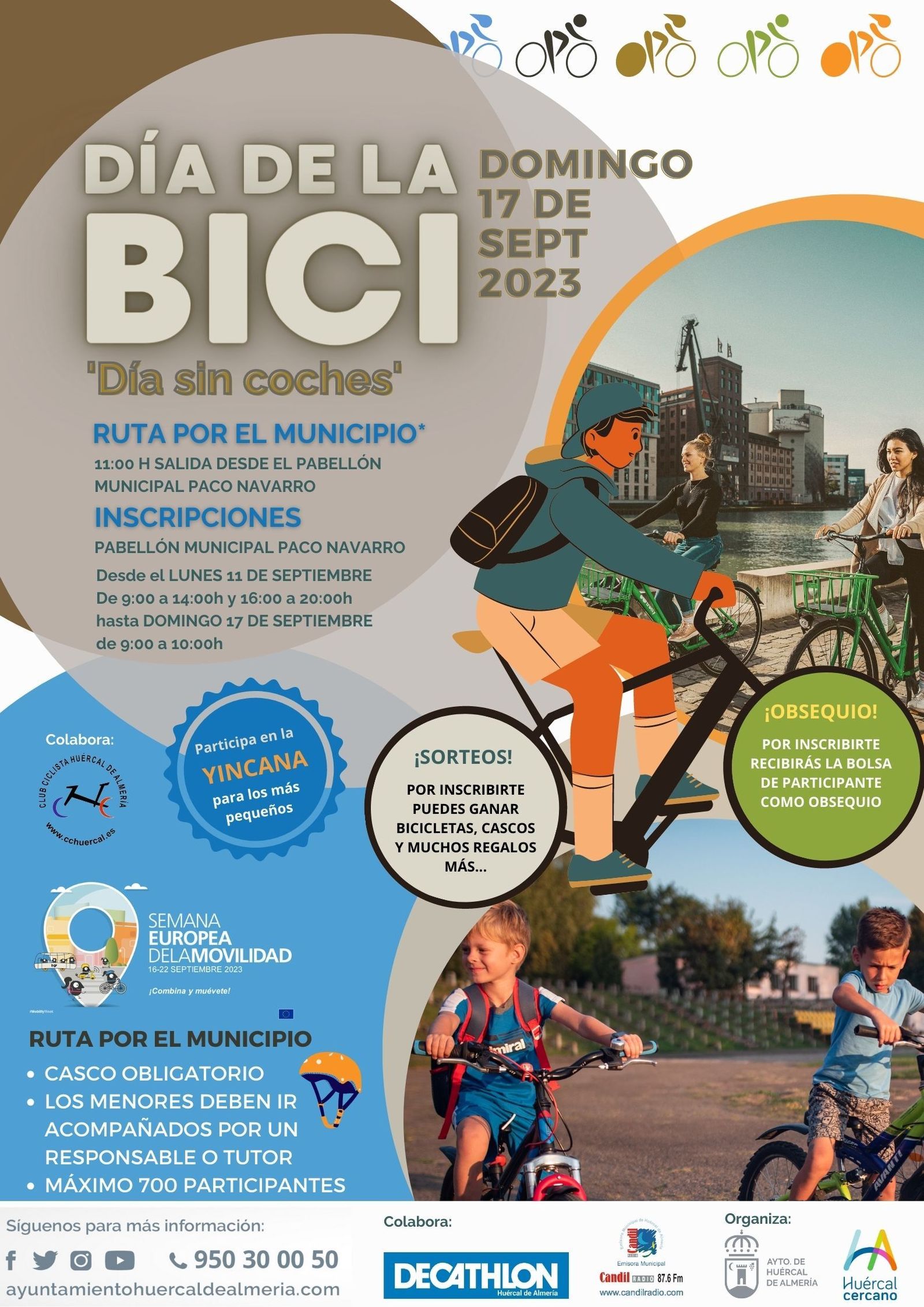 Cartel del día de la bicicleta.