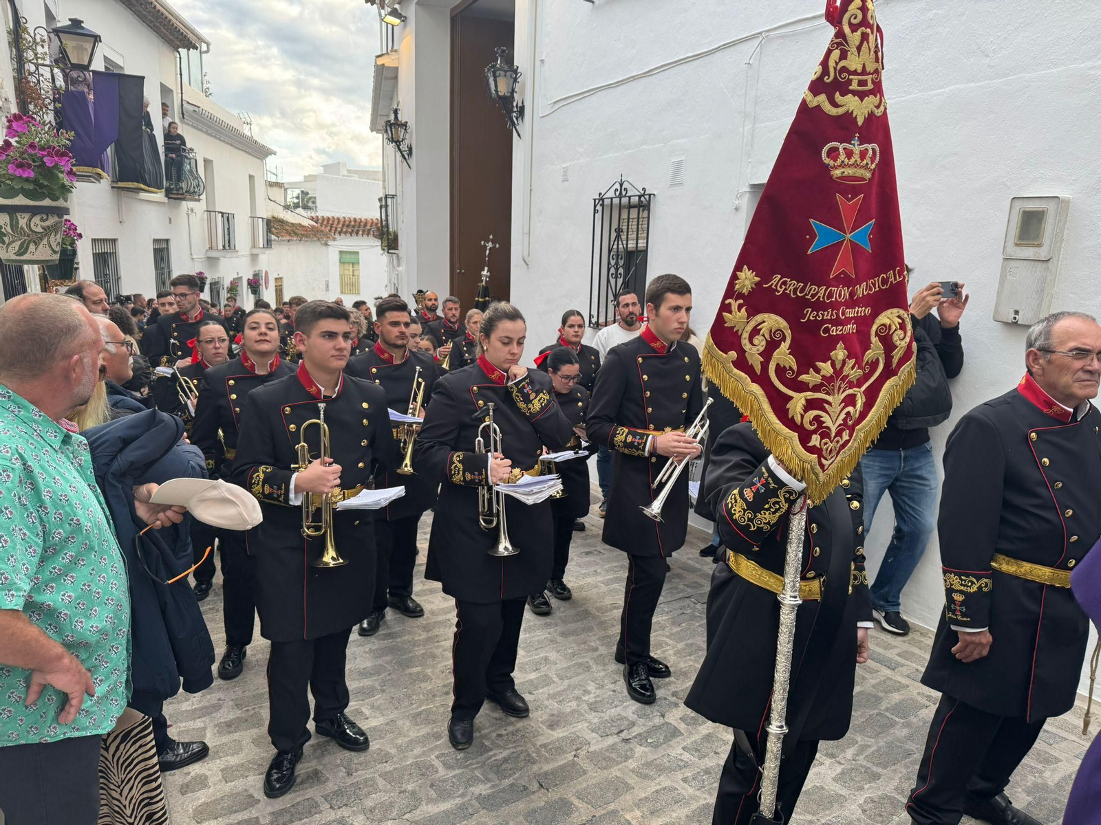 El Nazareno el Jueves Santo en Mijas, en imágenes