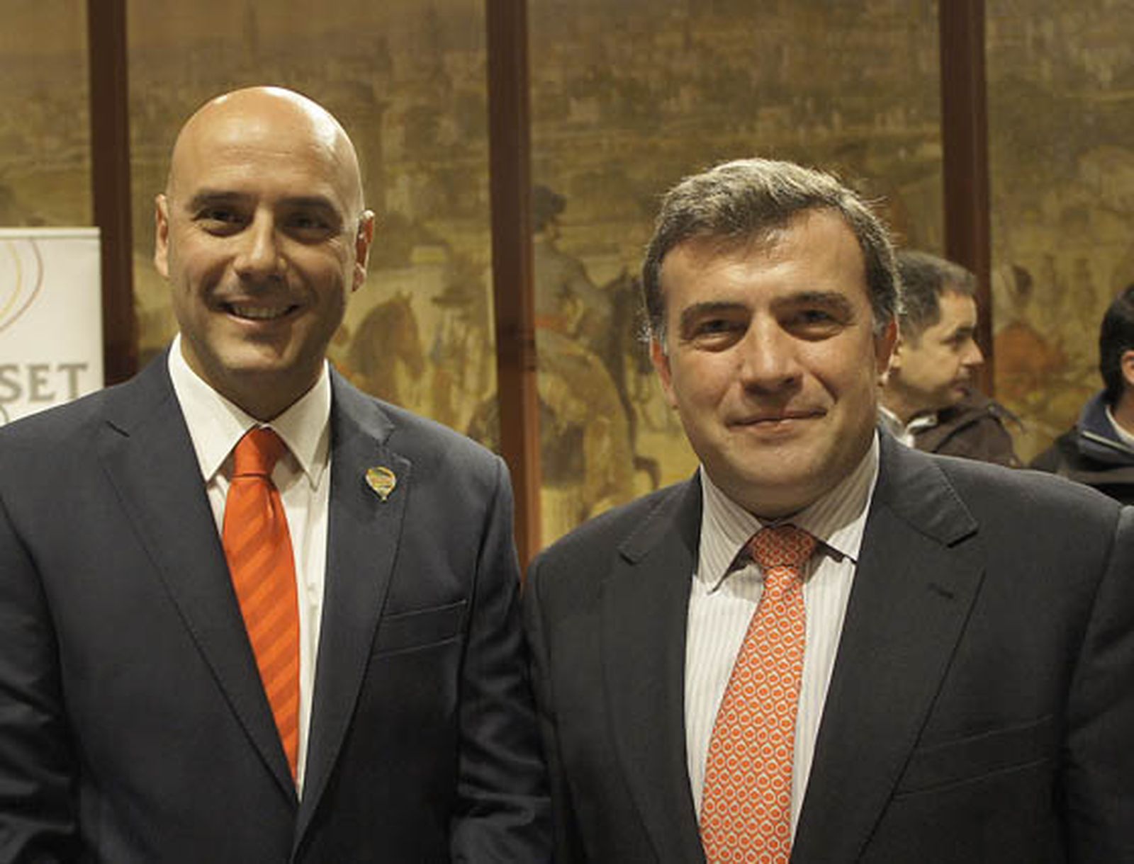 José Alfonso Fernández de Aguilar (Gloobo) y David Serrano (Grupo Escultura), asociados de ASET.

Foto: Victoria Ramírez