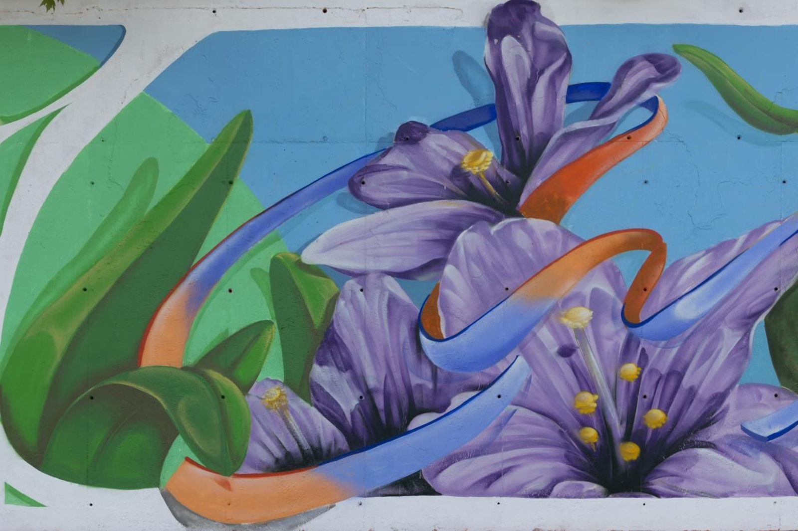 Así ha quedado el mural 'Pintando por Jaén' en el Parque Andrés de Vandelvira