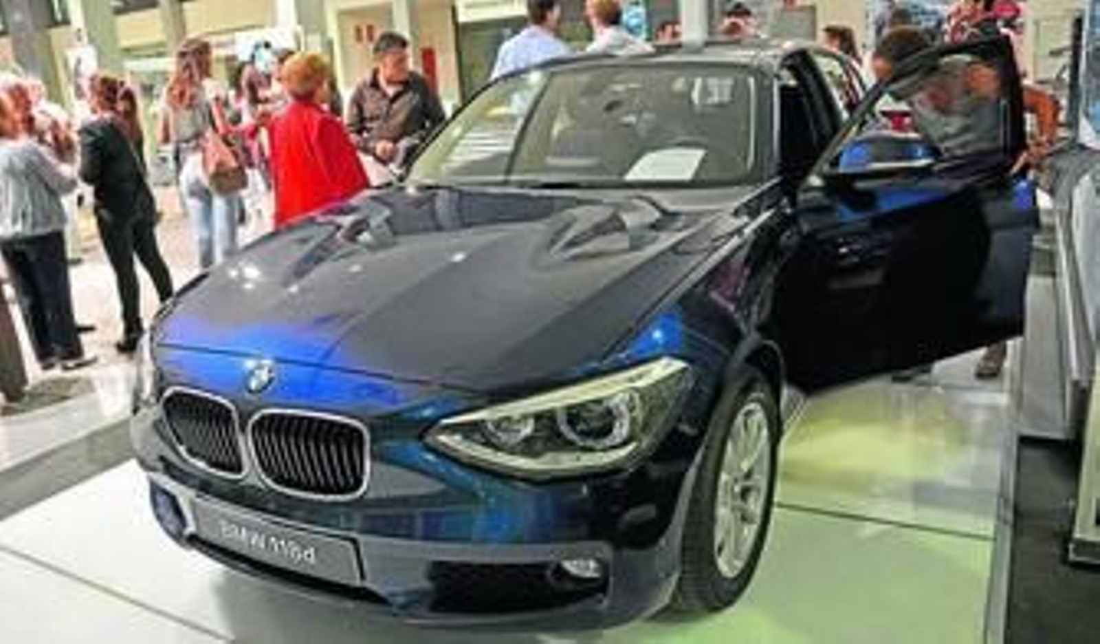 Uno de los nuevos BMW Serie 1, concretamente el diesel 118 caballos, expuesto el pasado jueves.