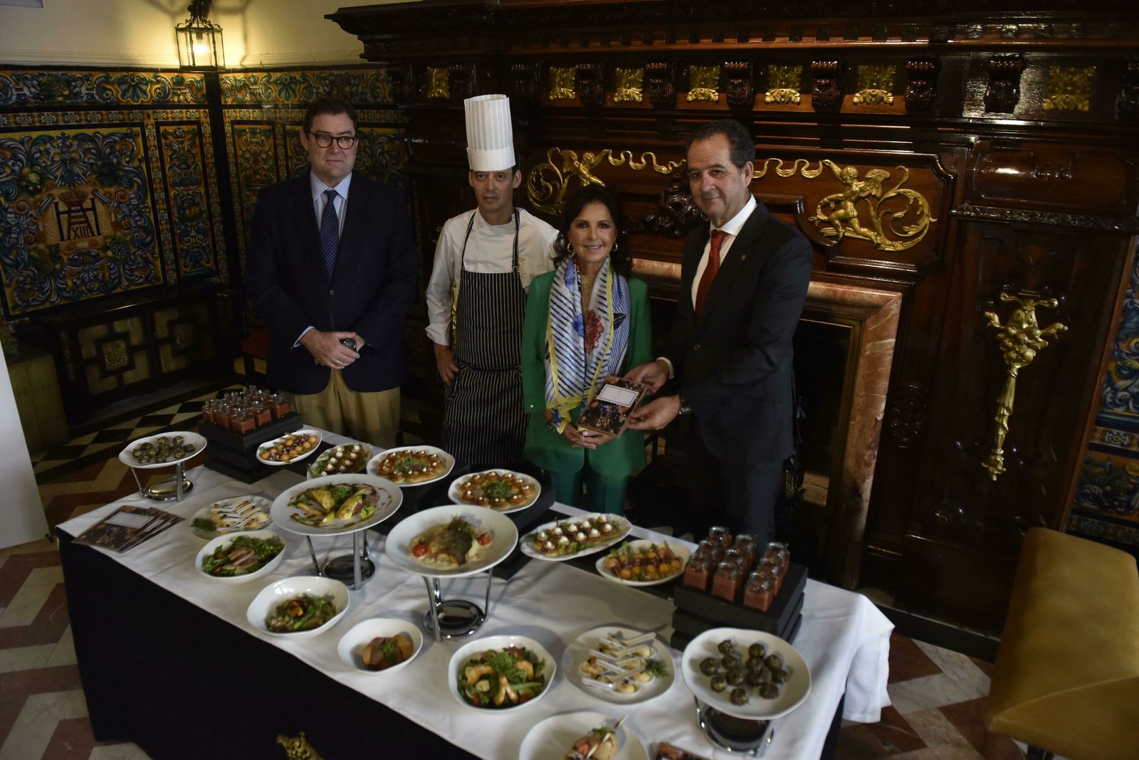 Presentación de los menús de Navidad a beneficio de la Fundación Banco de Alimentos, en el Hotel Alfonso XIII.