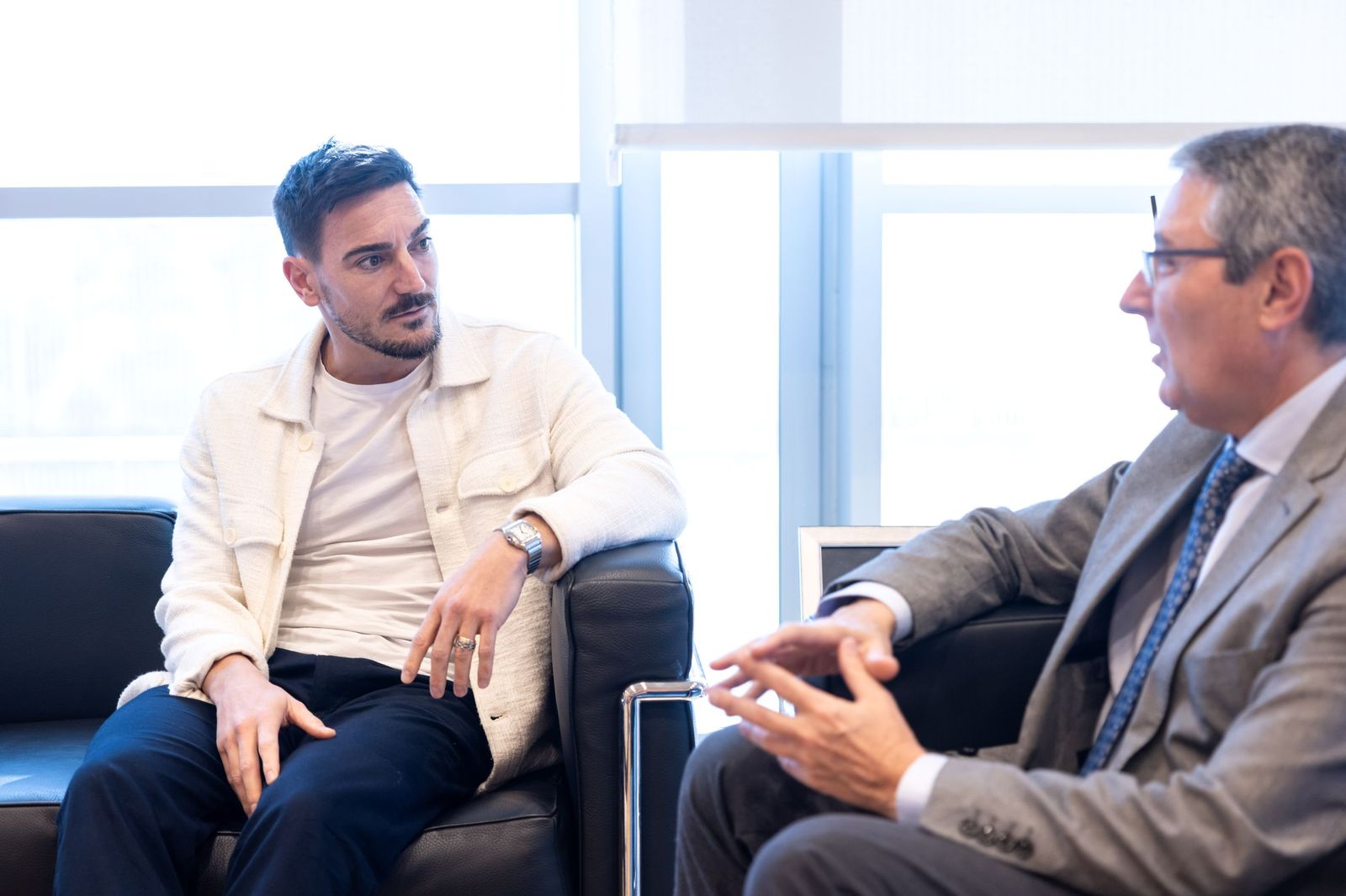 Damián Quintero, recibido en Diputación.