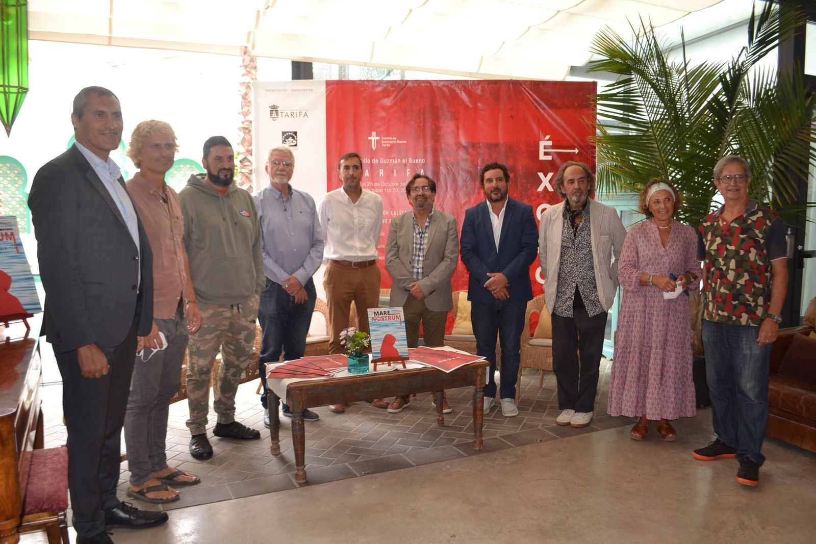 El acto de presentación de la exposición 'Éxodo'.