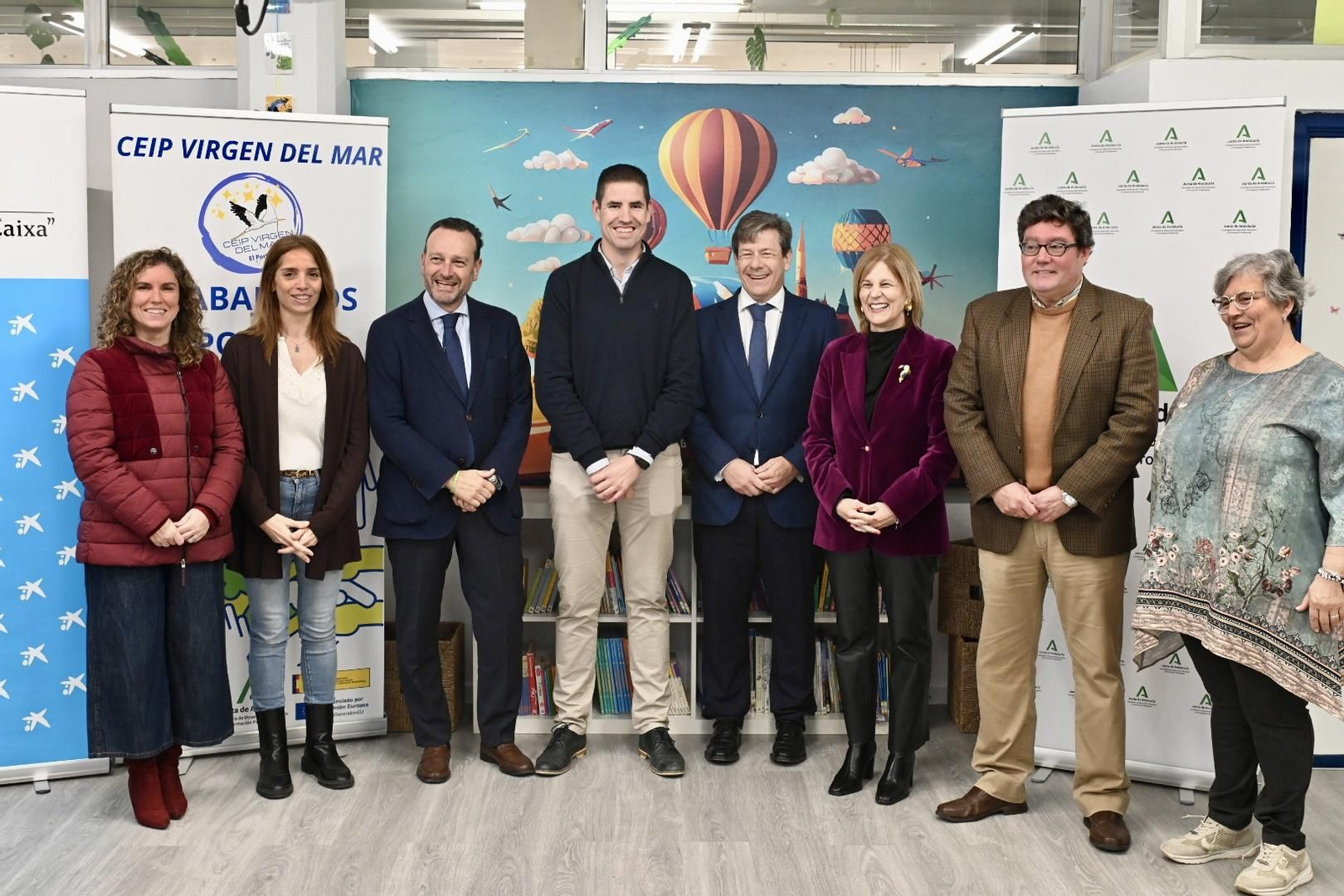 Una imagen de la visita de la alcaldesa al centro.