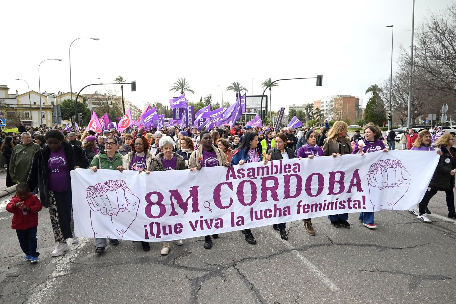 La manifestación del 8M en Córdoba, en imágenes