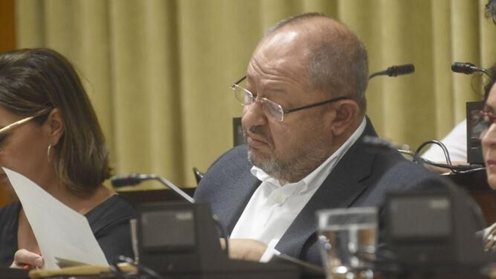 El edil socialista Manuel Torralbo durante un Pleno.