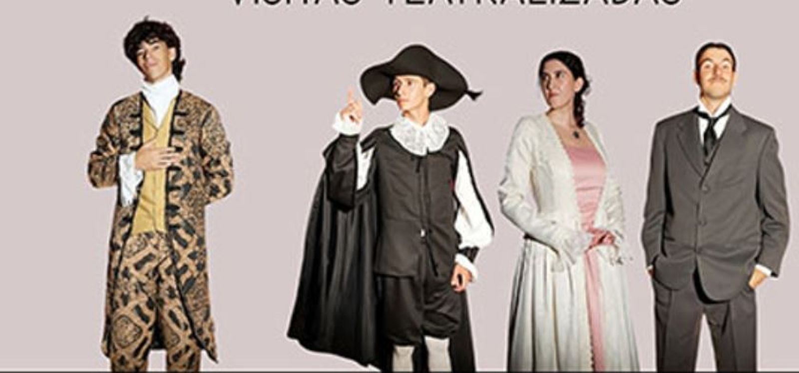 Algunos de los personajes que estarán en la visita teatralizada al Palacio Araníbar.