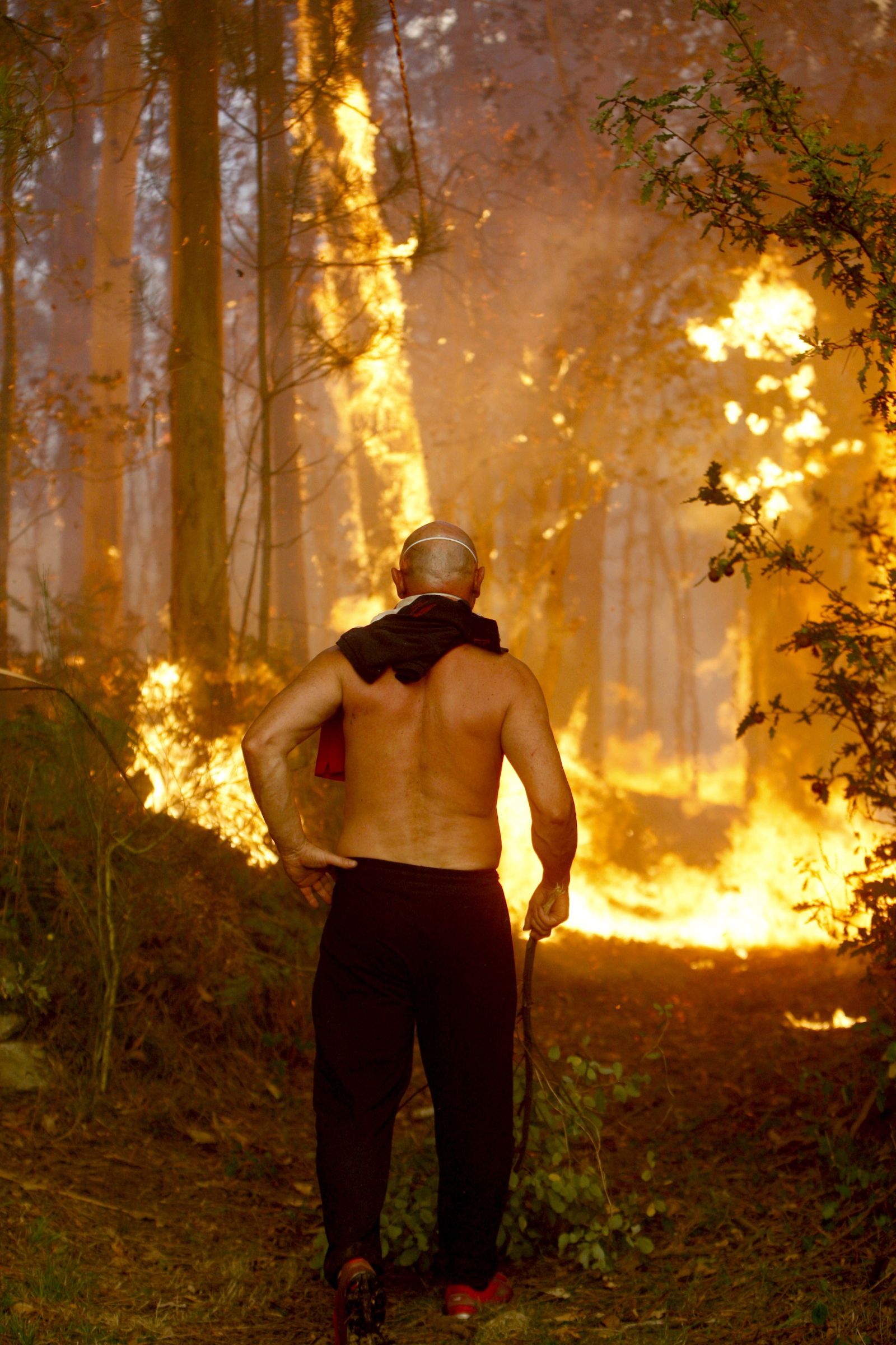 Los incendios declarados en Galicia, en imágenes