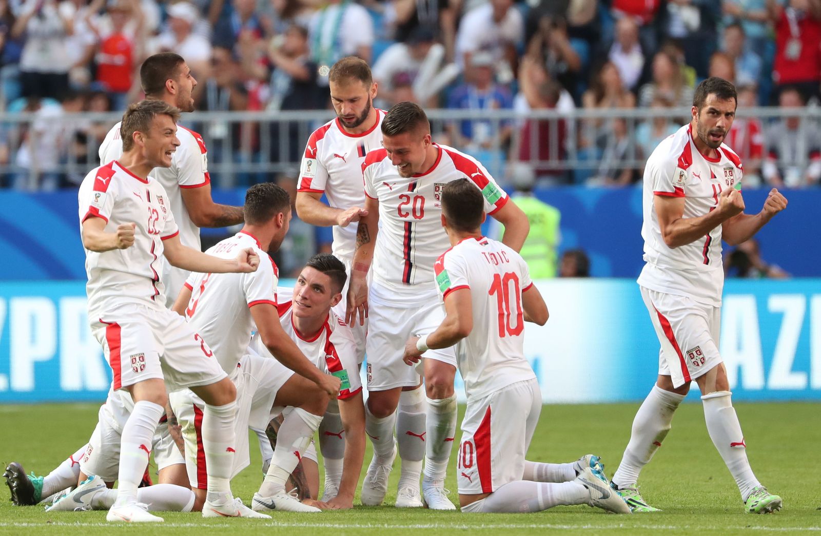 Las imágenes del Costa Rica-Serbia