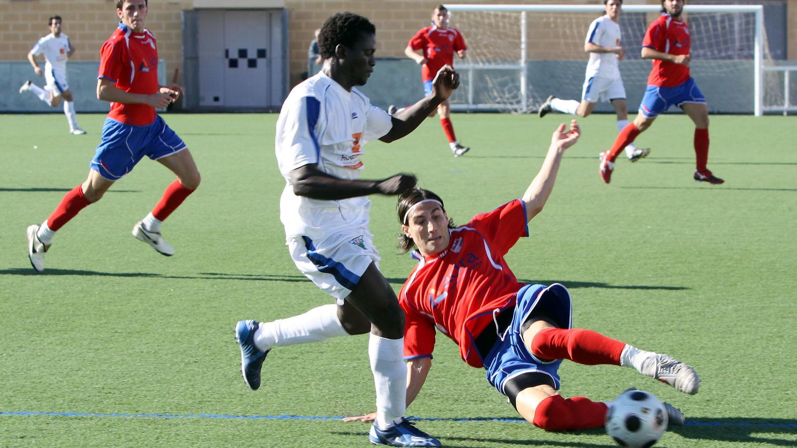 Edu, con el Adra en Tercera en Miramar.