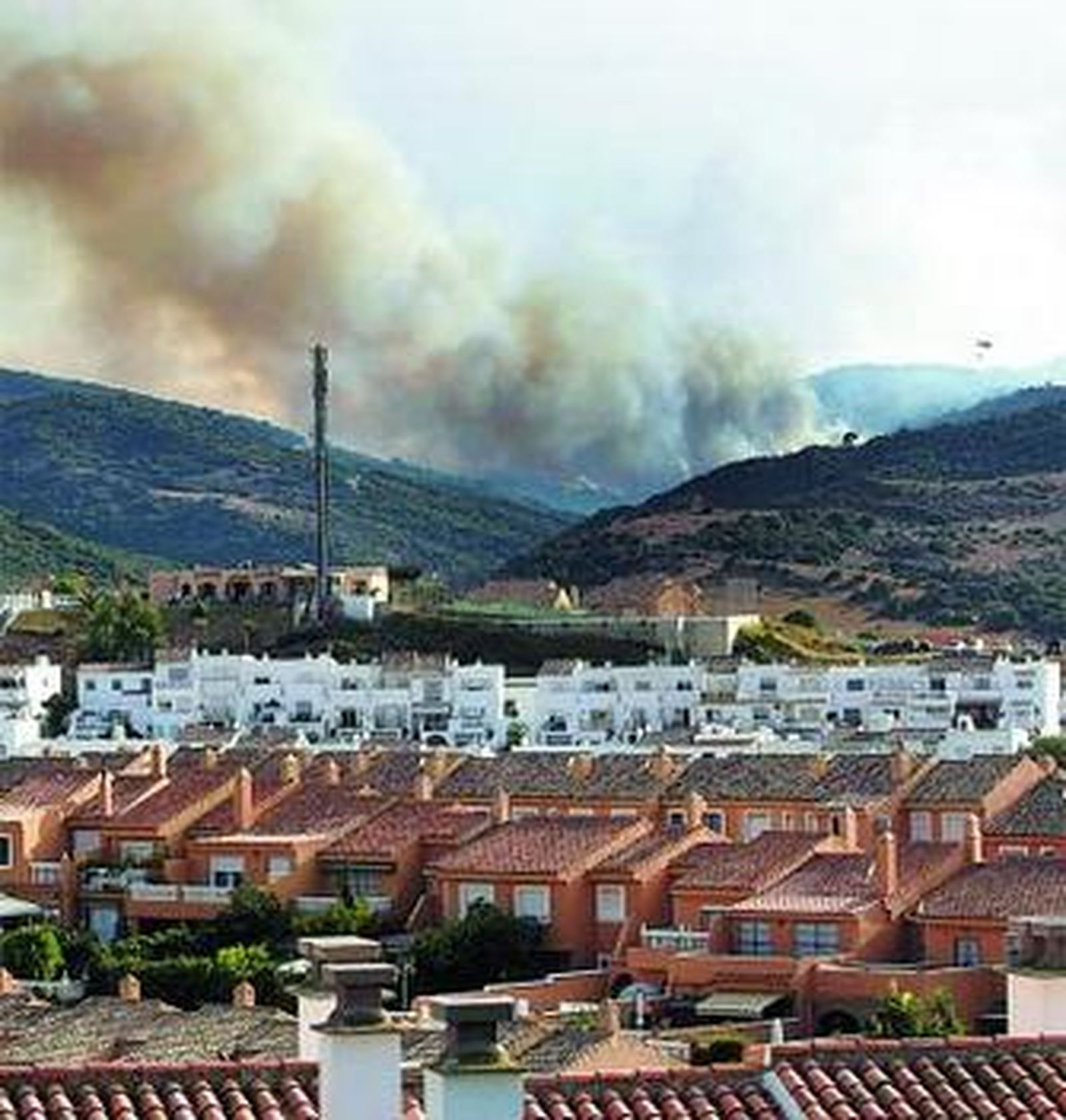 Imagen del incendio de la pasada semana en Algeciras.