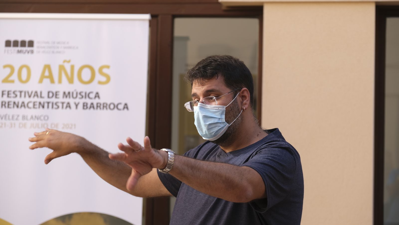 Recibimiento a los alumnos del Festival de Música Renacentista y Barroca de Vélez Blanco.