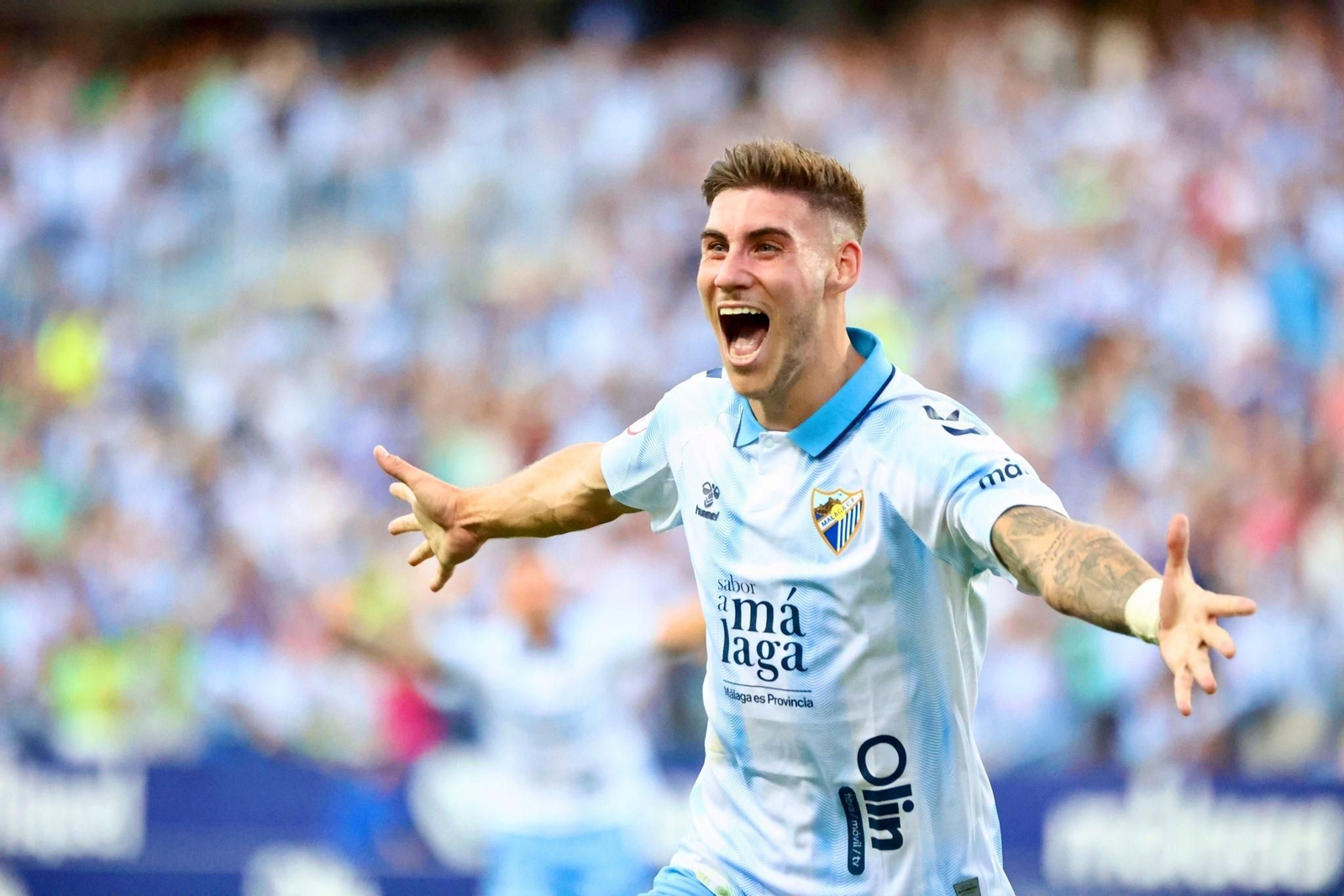 La ida de la final entre Málaga CF y Nàstic, en fotos