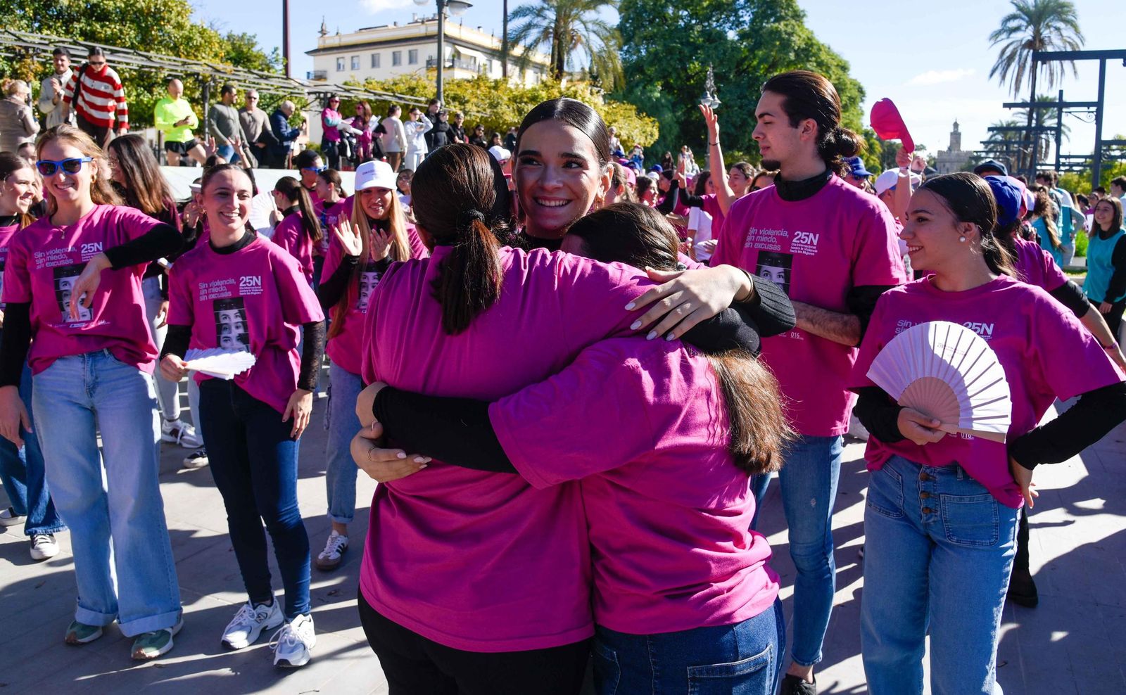 El 'flashmob' con motivo del 25-N