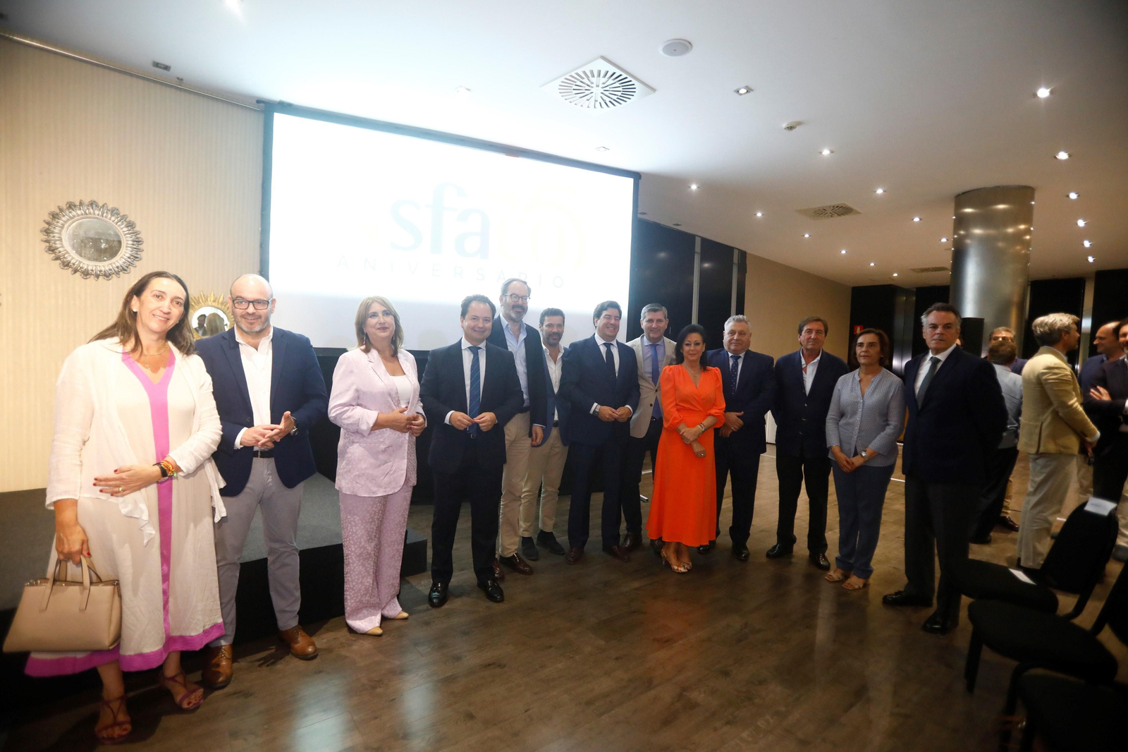 Foto de familia antes de la Asamblea General de Asfaco.