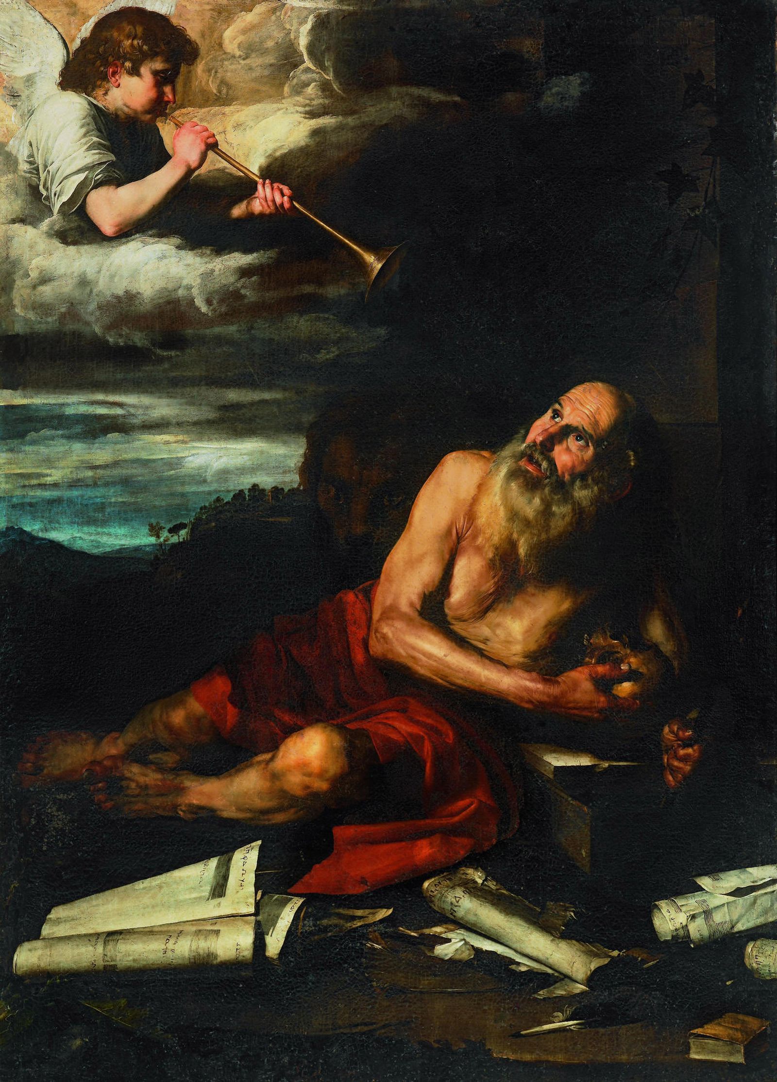 'San Jerónimo', 1617-1618 de José de Ribera. Museo de Arte Sacro de la Colegiata de Osuna.
