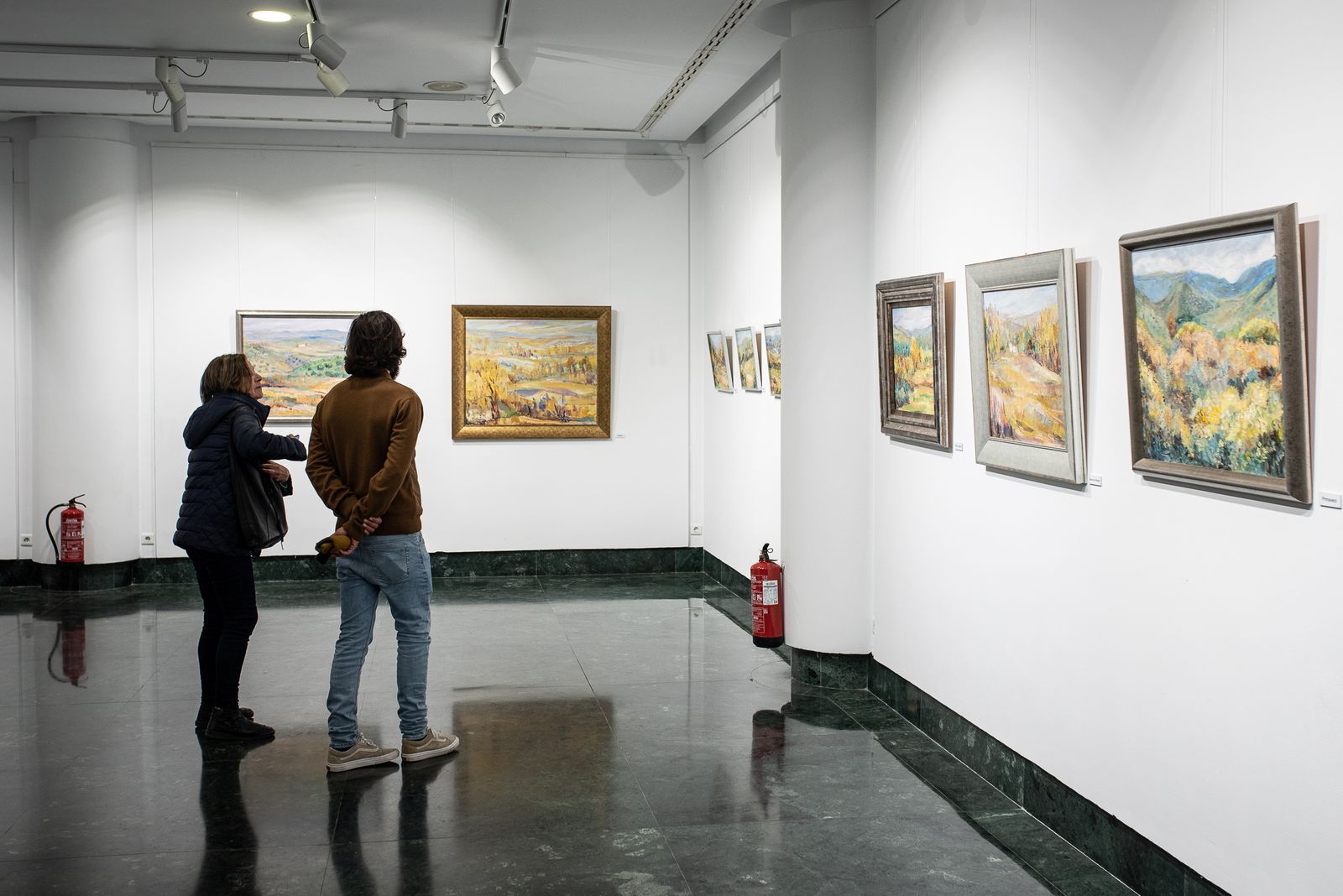 Imágenes de la inauguración de la exposción "Paisajes" de Pilar Barroso