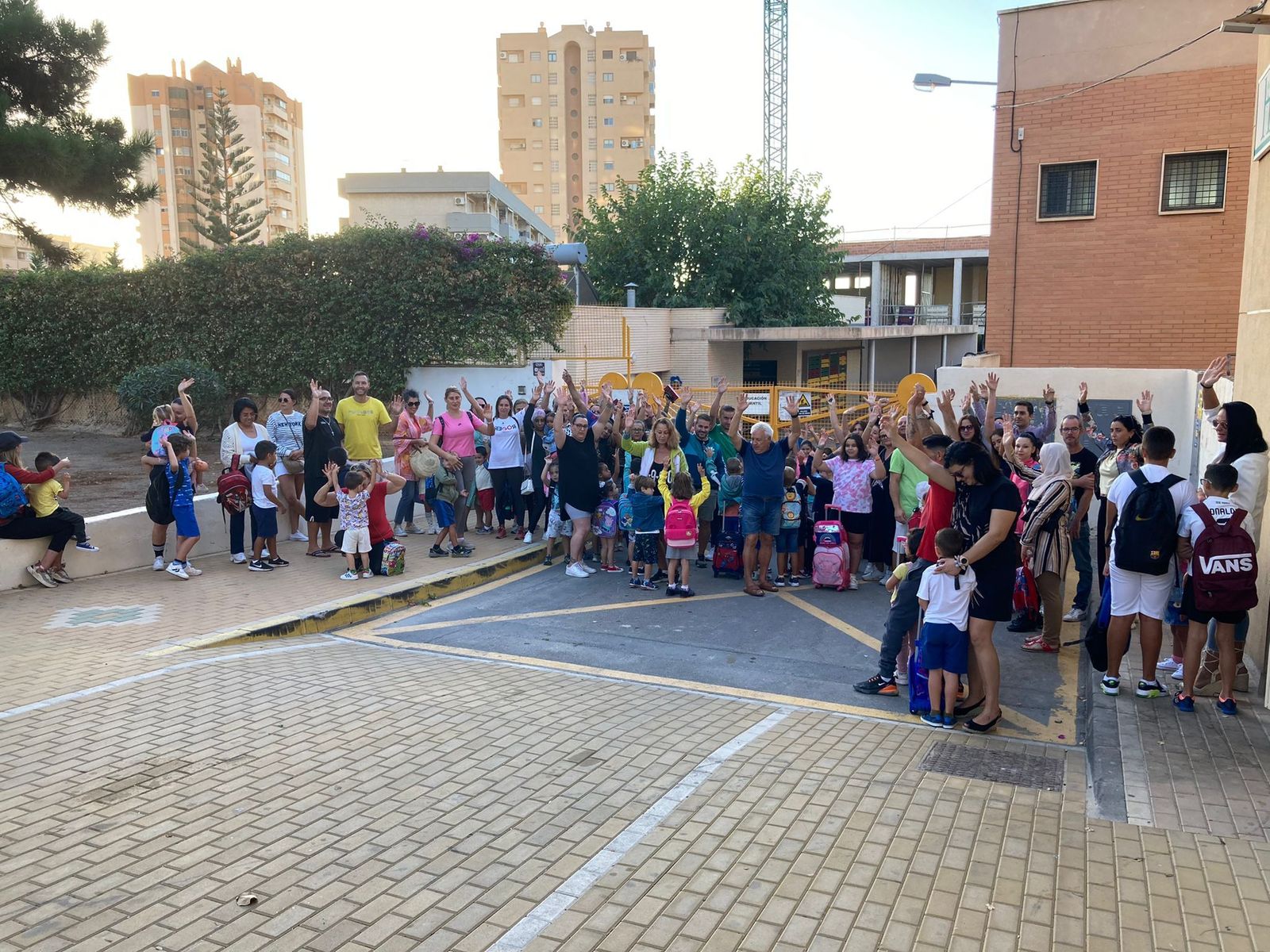 Movilizaciones en el CEIP Arco Iris de Aguadulce