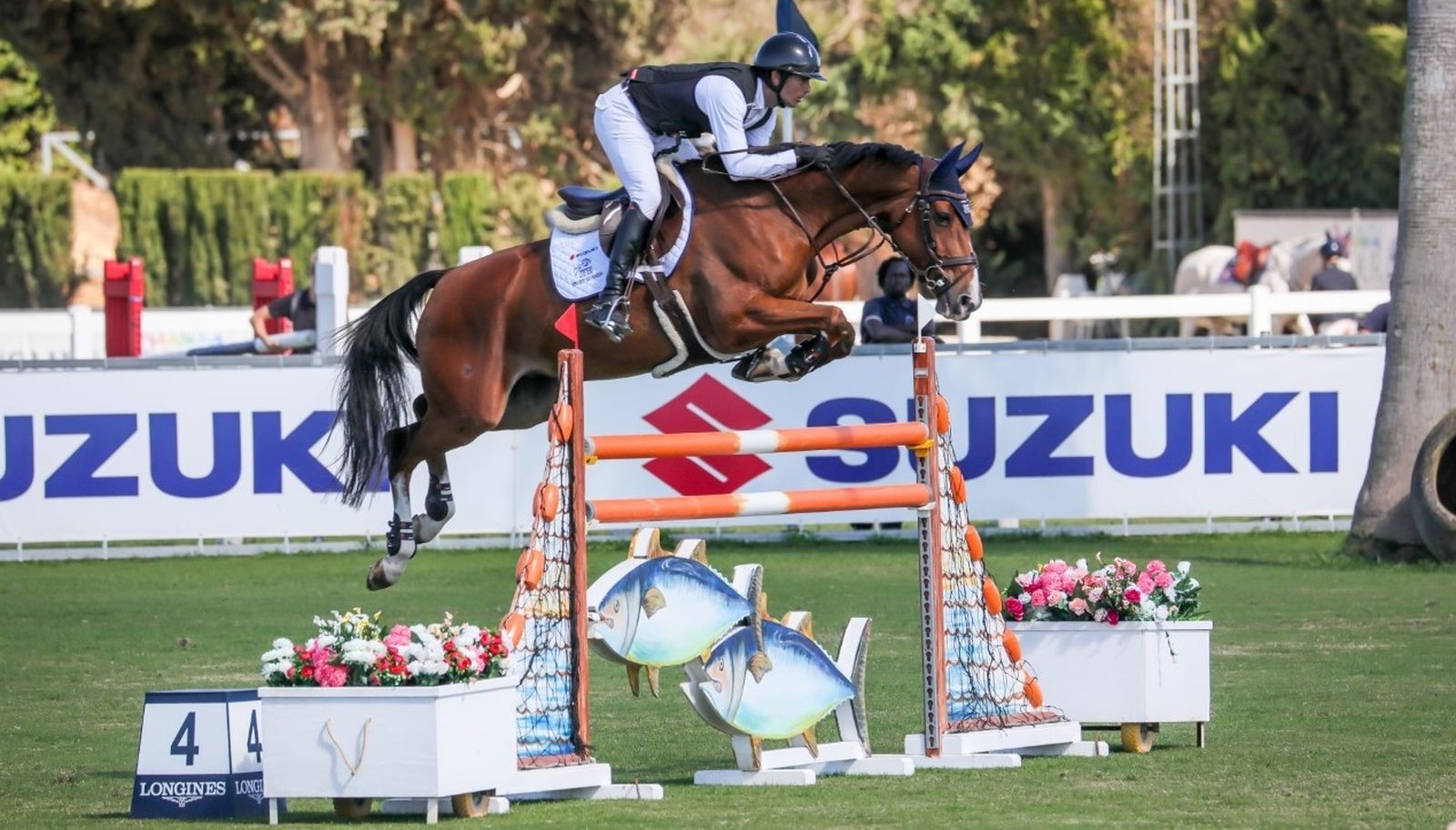José Fumero, en la ejecución de uno de los ejercicios.