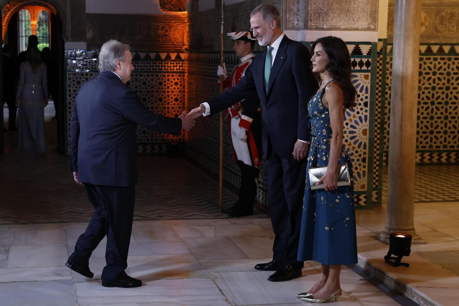 Las fotos de la cena de gala dada por los Reyes previa a la cumbre de la ONU en Sevilla