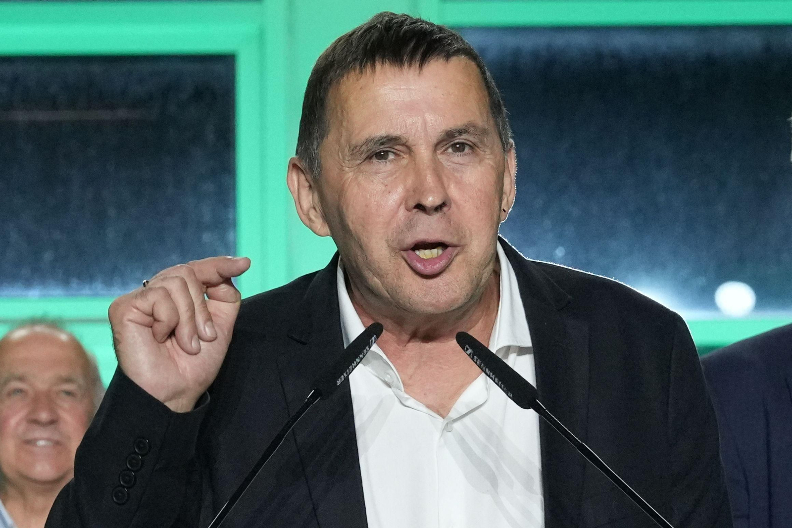 Arnaldo Otegi, en una comparecencia pública .