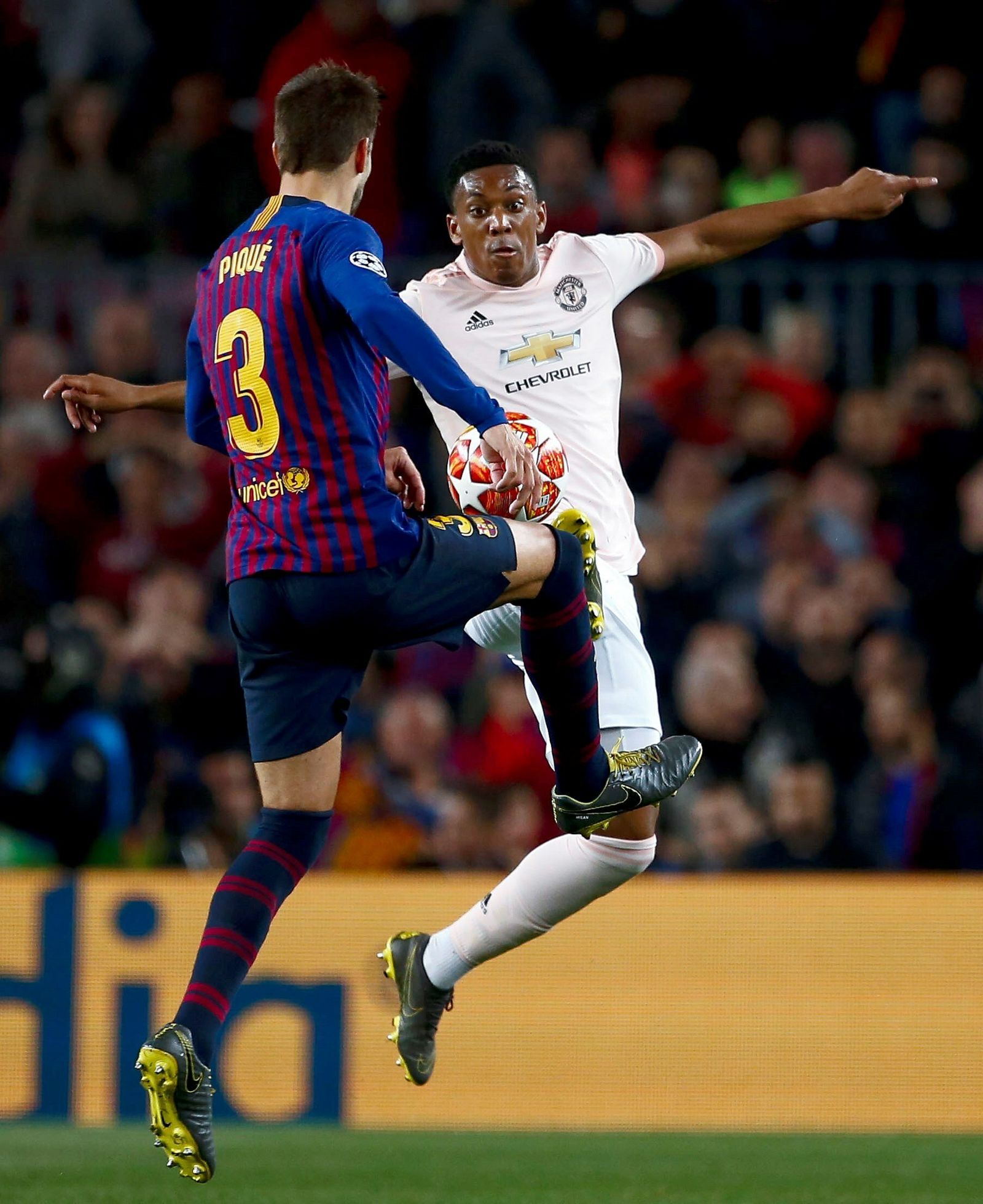 El Barcelona- Manchester United, en imágenes