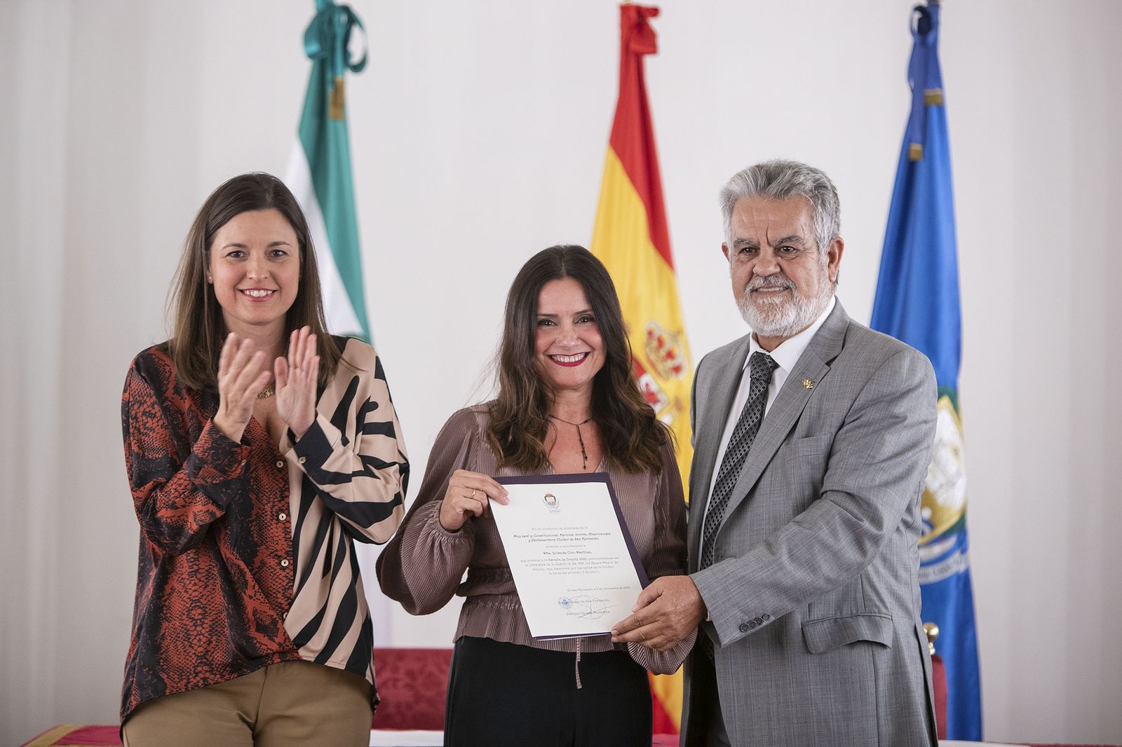 Yolanda Coto, Estrella de Oriente, en la recepción oficial que ha dado el pistoletazo de salida a la Navidad de 2019.