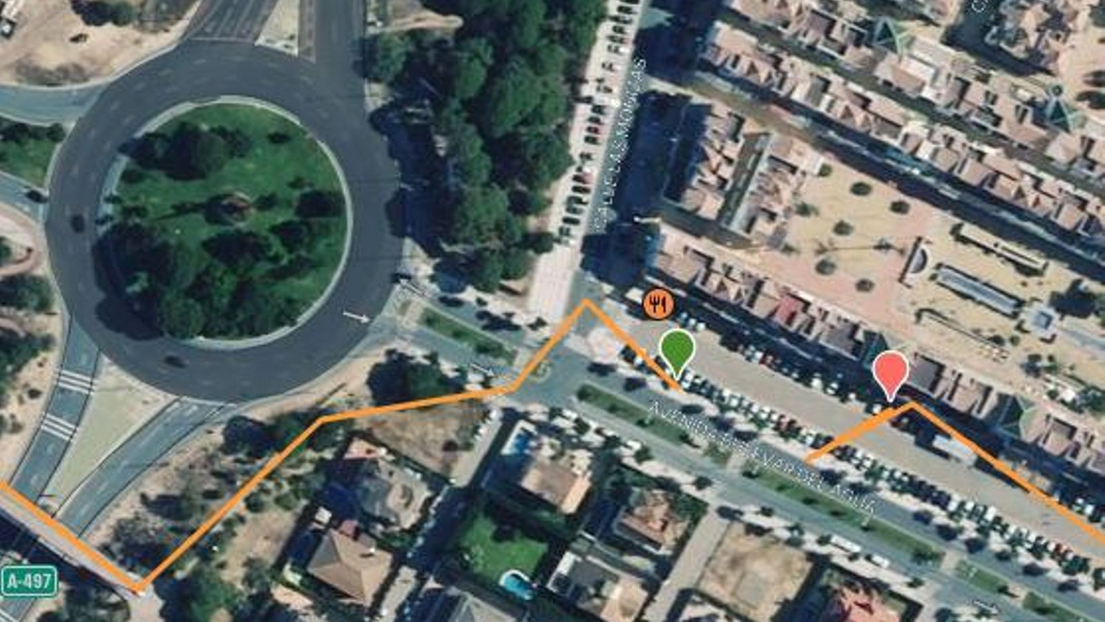 Zona en la que aparcaremos