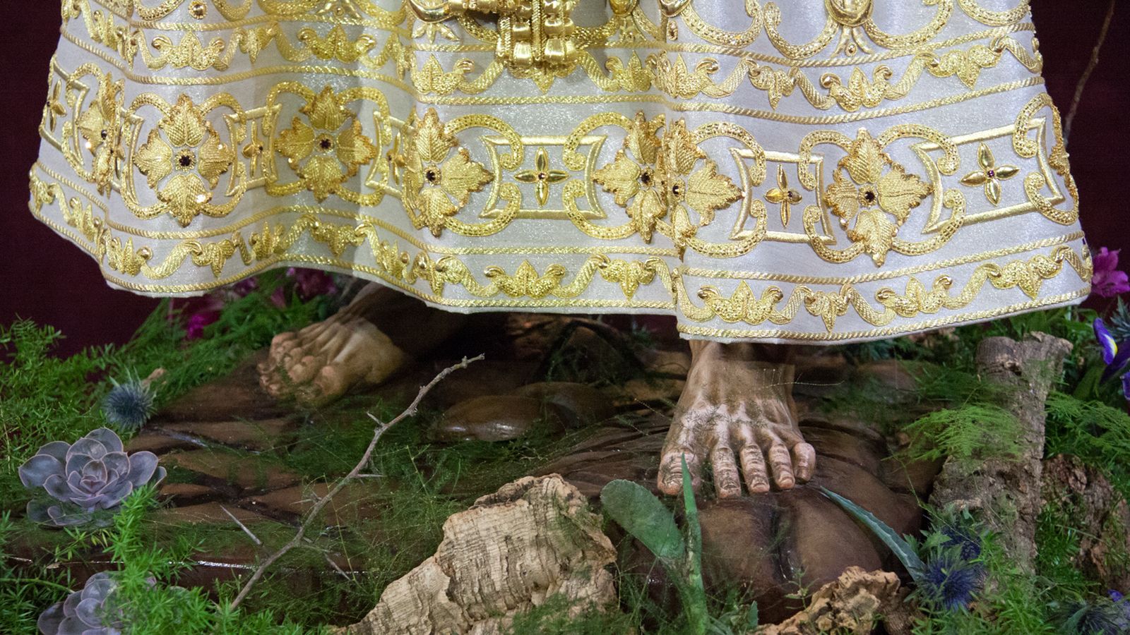 Nuestro Padre Jesús de la Paz expuesto en veneración