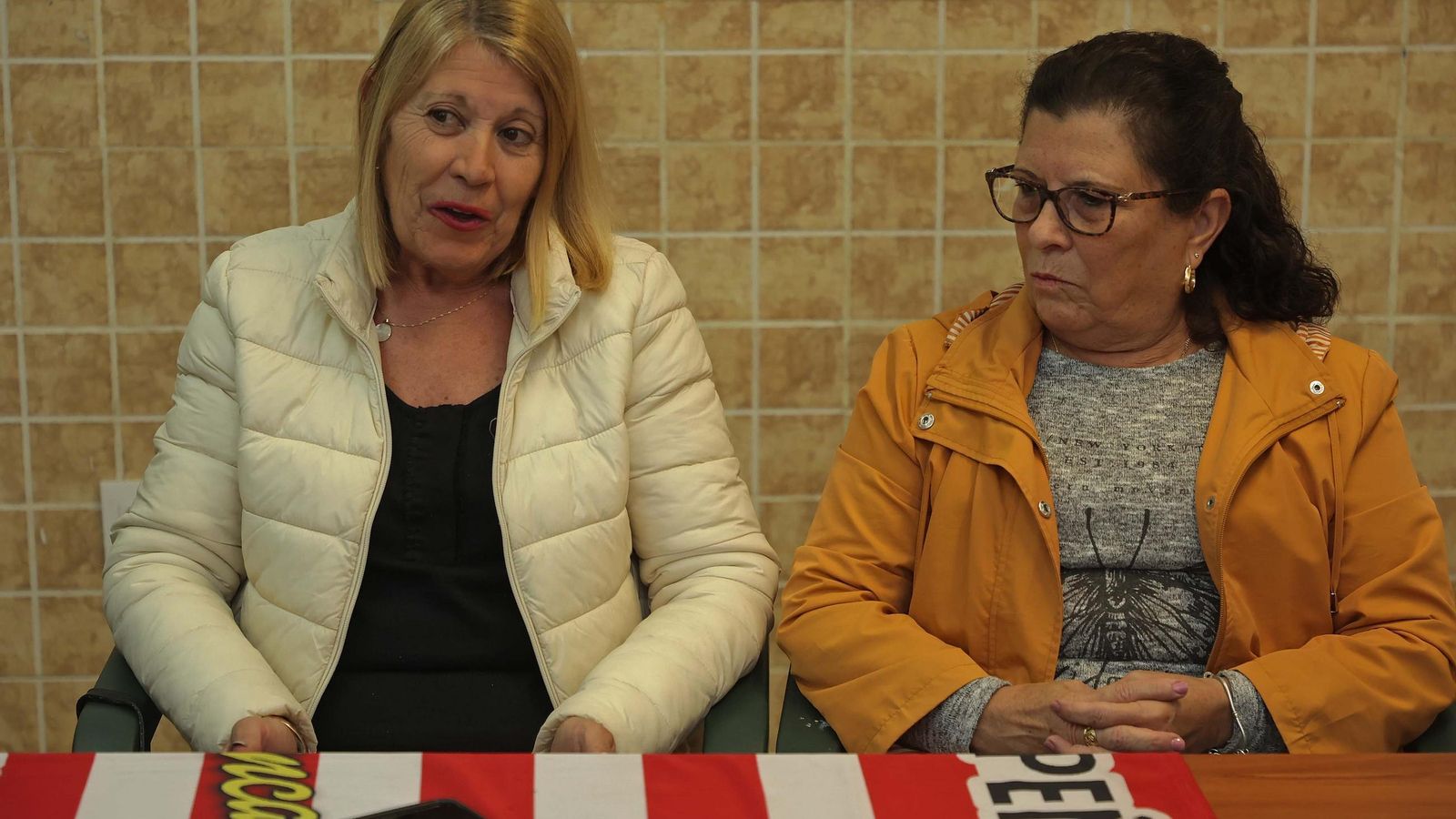 Maribel y Mercedes, en un momento de la conversación con Europa Sur